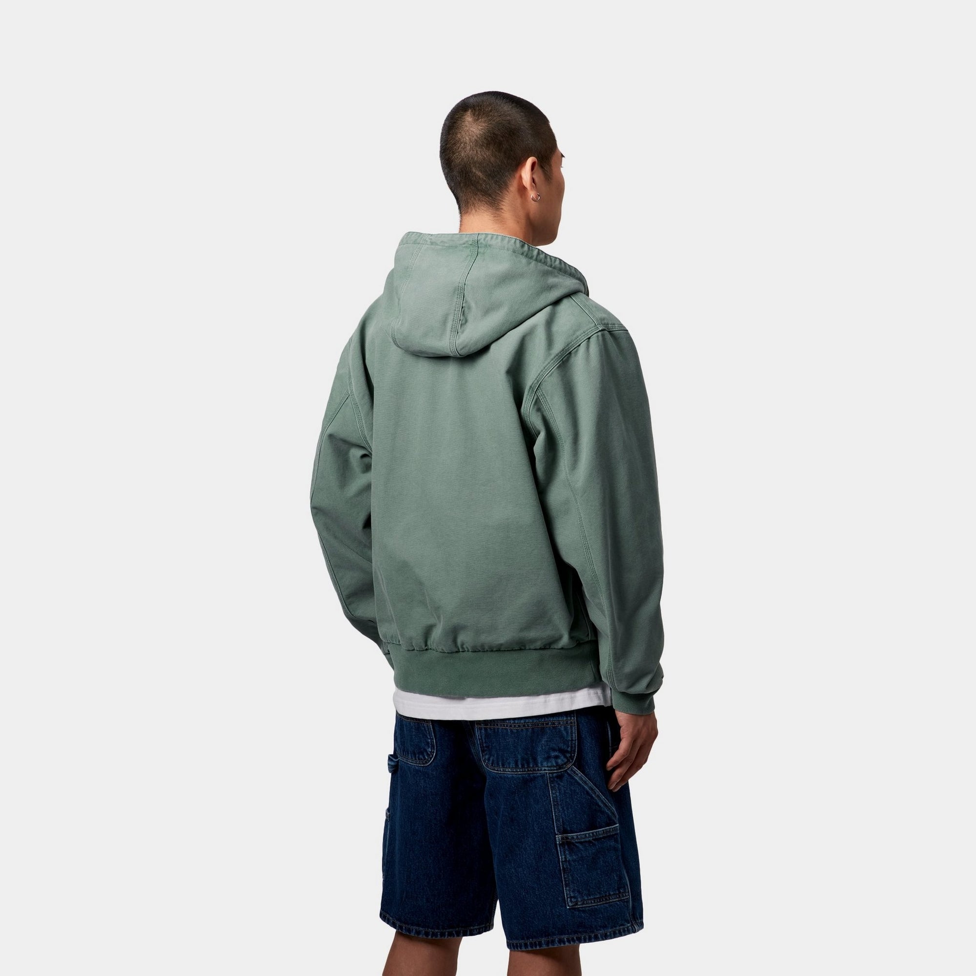 OG Active Jacket - Lightweight Spring Windbreaker for Men & Women | Stone Canvas Fabric in Silver Pine Color | Perfect for Outdoor Hiking, Jogging & Casual Wear