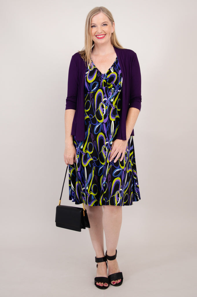 Genesis Dress - Soft & Comfortable Bamboo Fabric, Stylish Swiggle Design - Perfect for Casual Wear, Office & Special Occasions