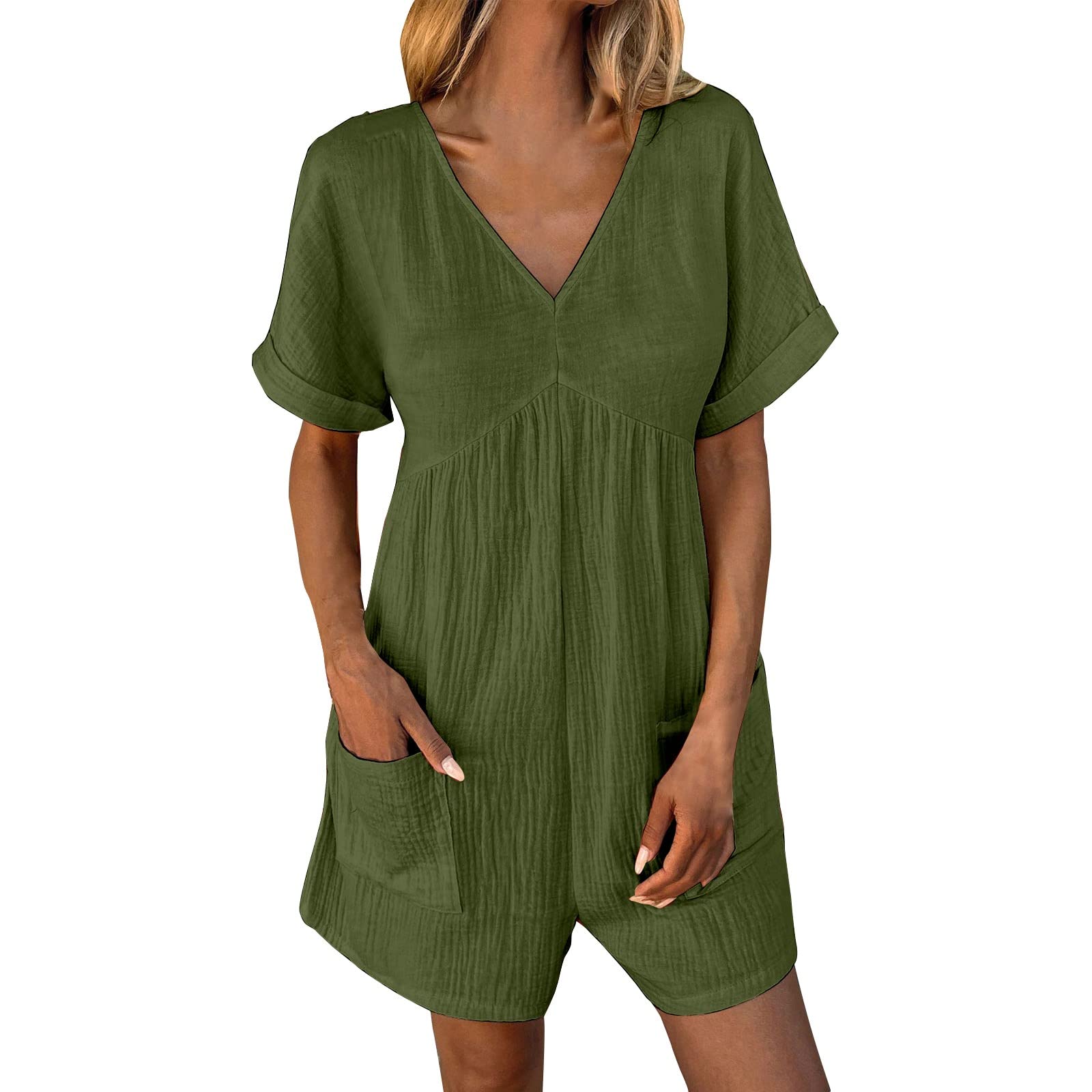 Women's Spring Break Dresses & Denim Rompers - Long Torso Jumpsuits for Tall Women | Casual Outfits for Beach Vacations & Summer Parties