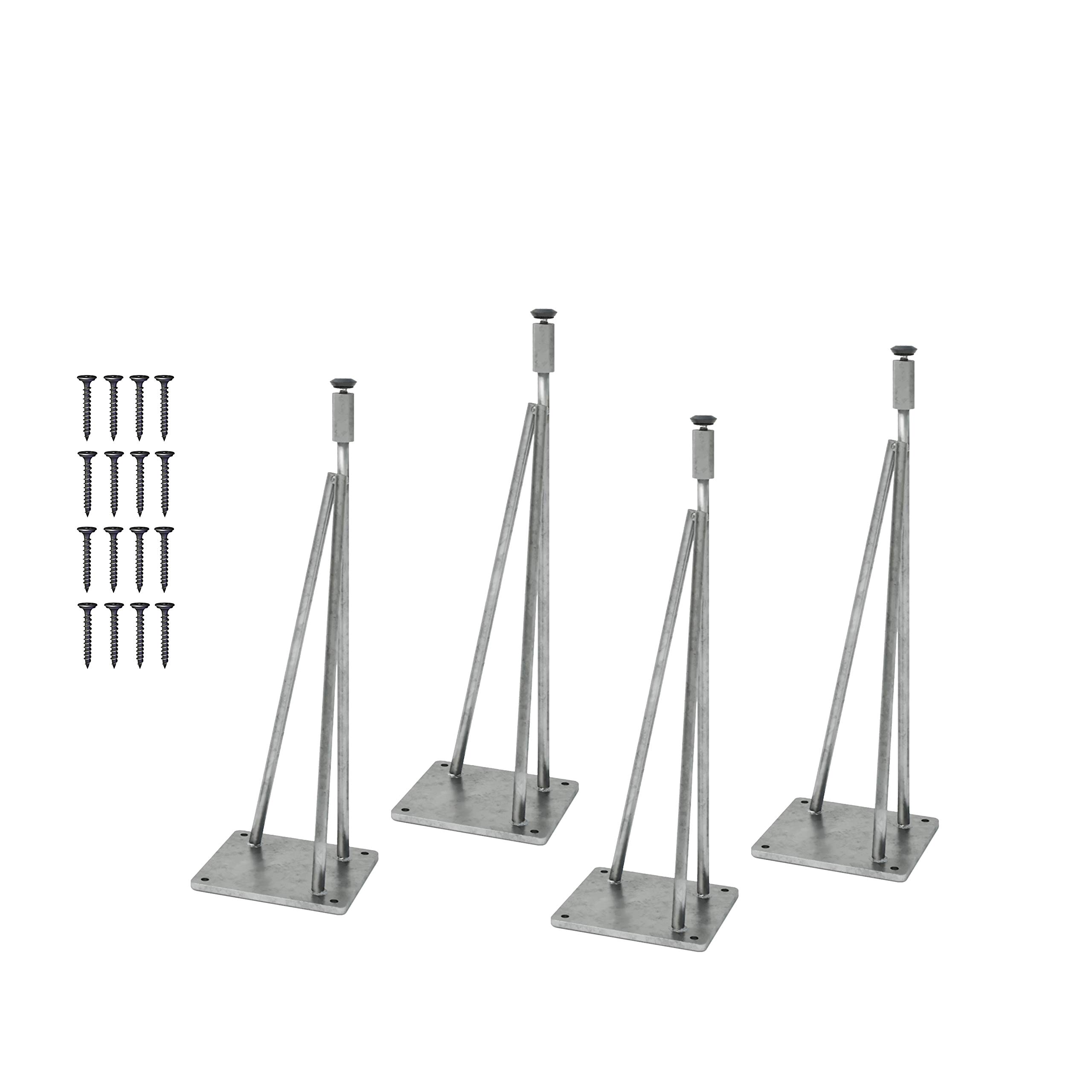 Industrial Hairpin Table Legs Set of 4 - 22