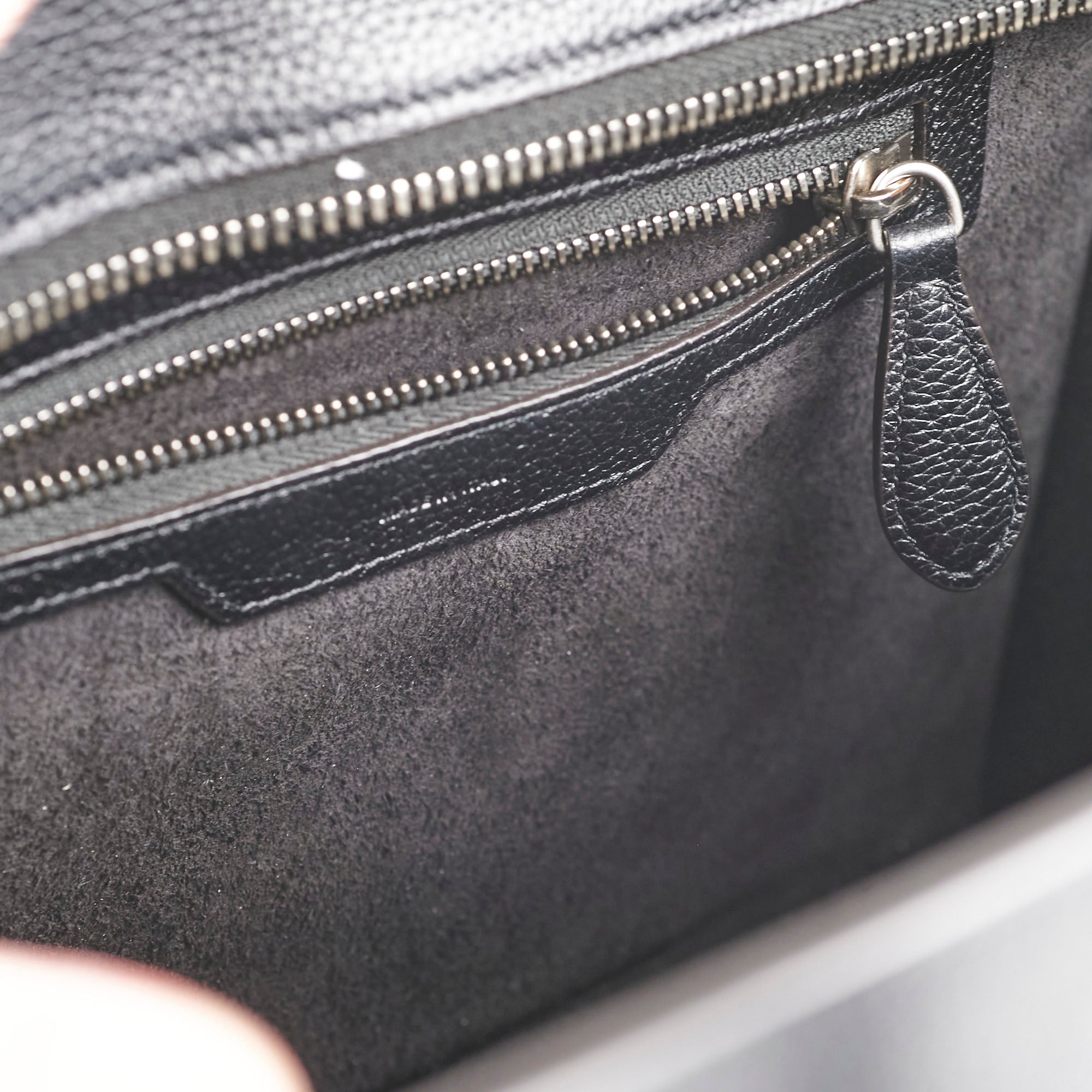 Celine Micro Luggage Bag in Pebbled Leather - Black Crossbody Purse for Women | Perfect for Work, Travel & Everyday Use
