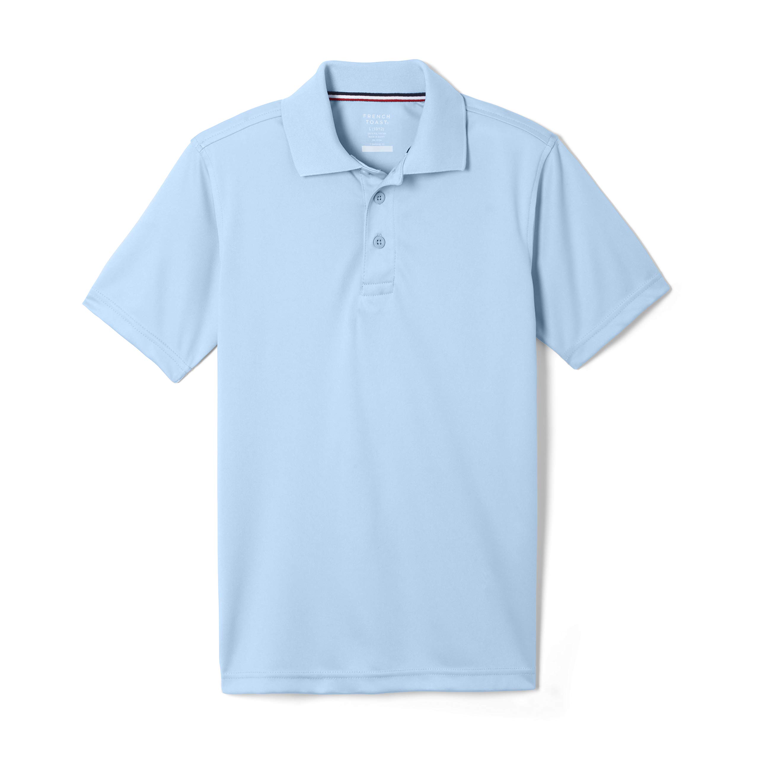 French Toast Men's Moisture-Wicking Performance Sport Polo Shirt - Breathable Quick-Dry Short Sleeve Golf & Tennis Shirt for Active Lifestyle