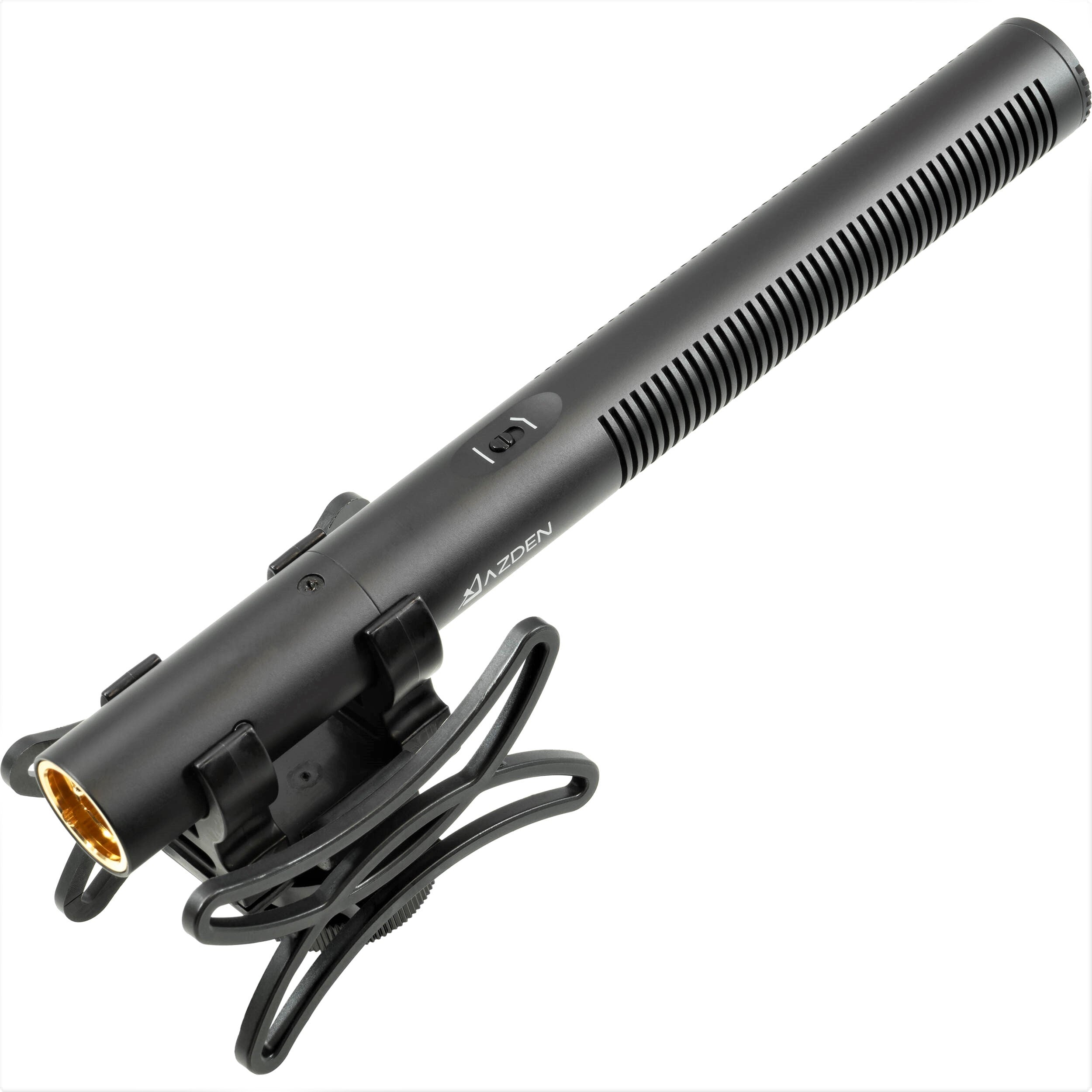 Azden Professional Shotgun Microphone - High-Quality Directional Mic for DSLR, Camcorder & Video Recording - Perfect for Film Making, Interviews & Outdoor Shooting