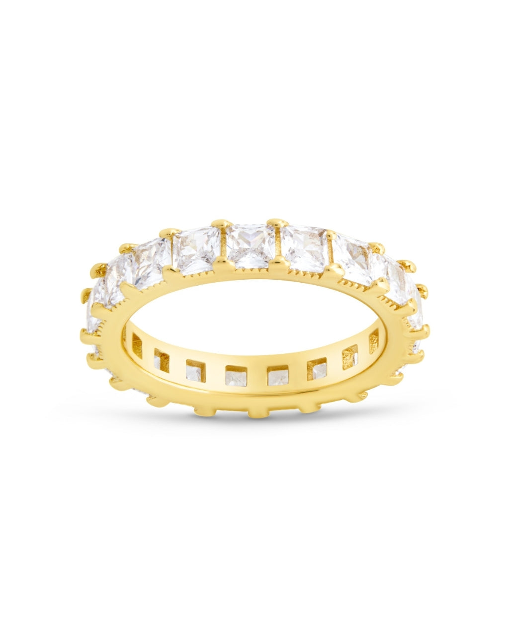 Kylie CZ Eternity Band Ring for Women - Sparkling Cubic Zirconia Wedding Band, Anniversary Gift, Stackable Ring - Perfect for Bridal, Engagement, and Everyday Elegance