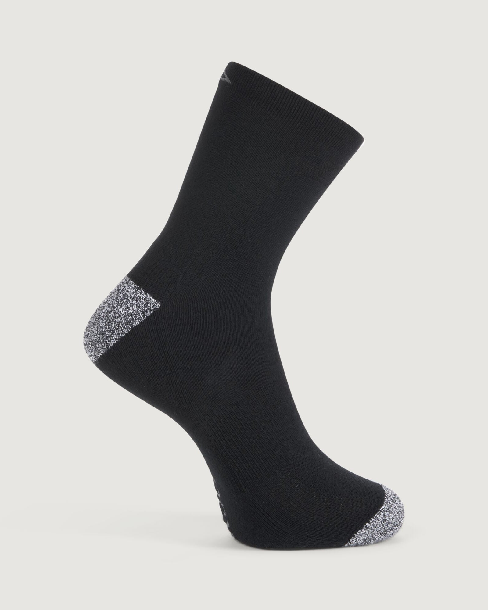 Accion driMOTION Quarter Crew Socks 2-Pack - Moisture-Wicking Athletic Socks for Men & Women - Black/White - Perfect for Running, Gym & Everyday Wear