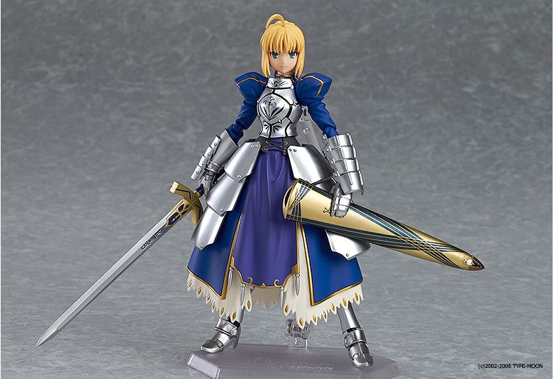 Figma #227 Saber 2.0 Fate/Stay Night Action Figure - Anime Collectible for Fans, Display & Photography