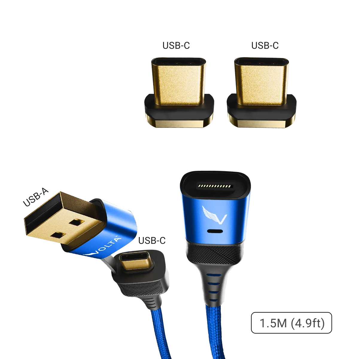 Volta MAX 240W USB-C Magnetic Charging Cable - Fast Charging for iPhone 15, MacBook, iPad, Samsung Galaxy | Perfect for Home, Office & Travel