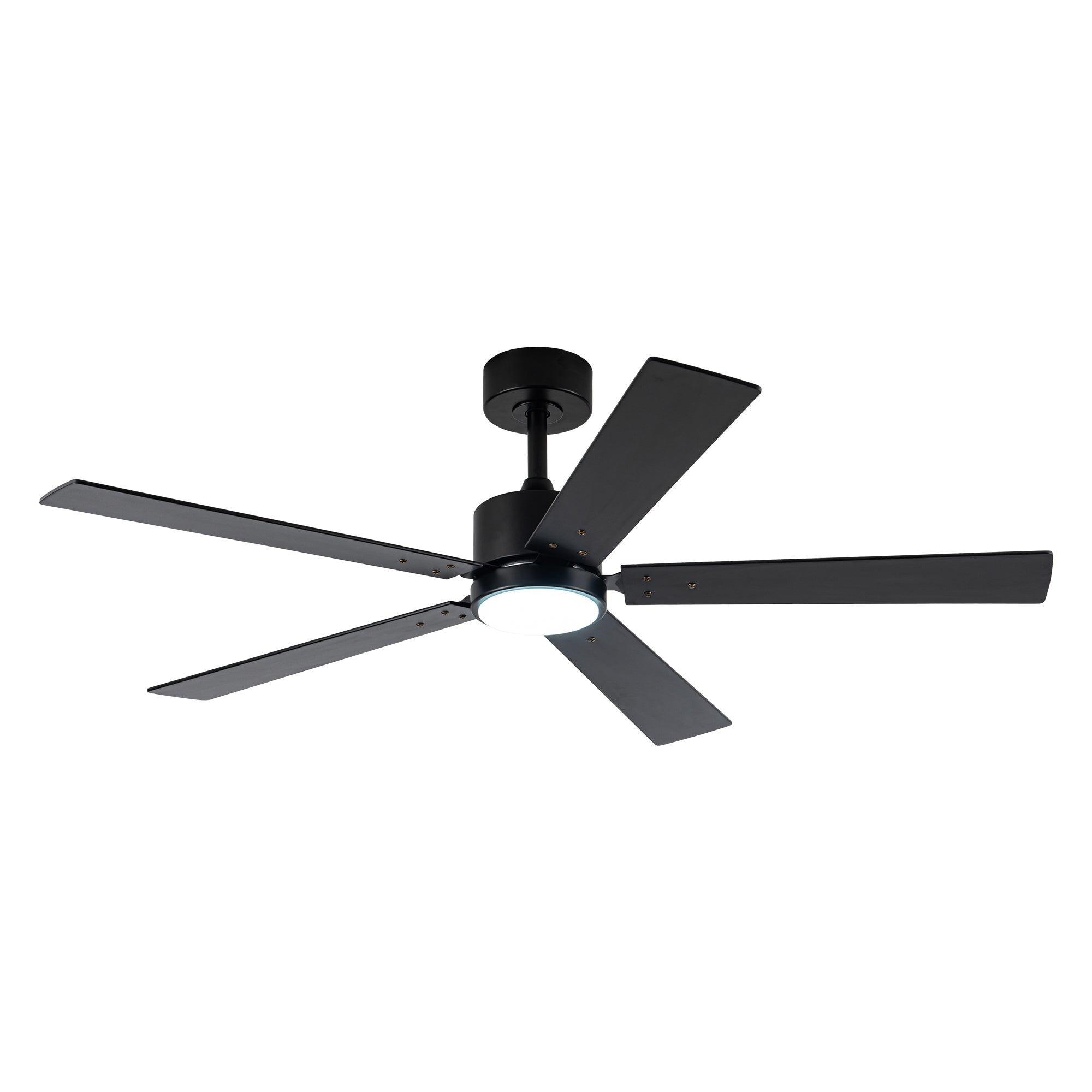 Vaczon 56 Inch DC Motor Ceiling Fan with Remote Control, LED Light Kit - Energy Efficient Quiet Operation for Living Room, Bedroom, Office