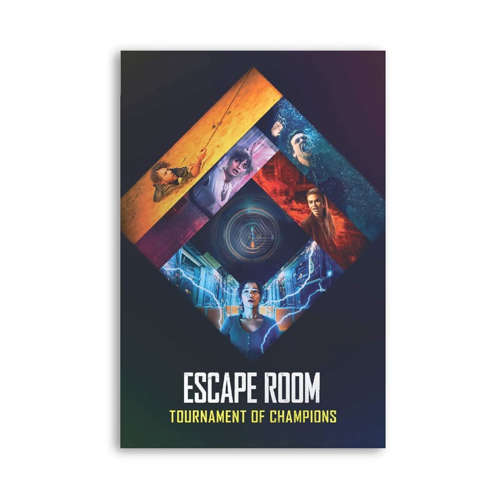 Escape Room Tournament Champions Movie Canvas Poster - 20x30cm Unframed for Bedroom & Office Decor