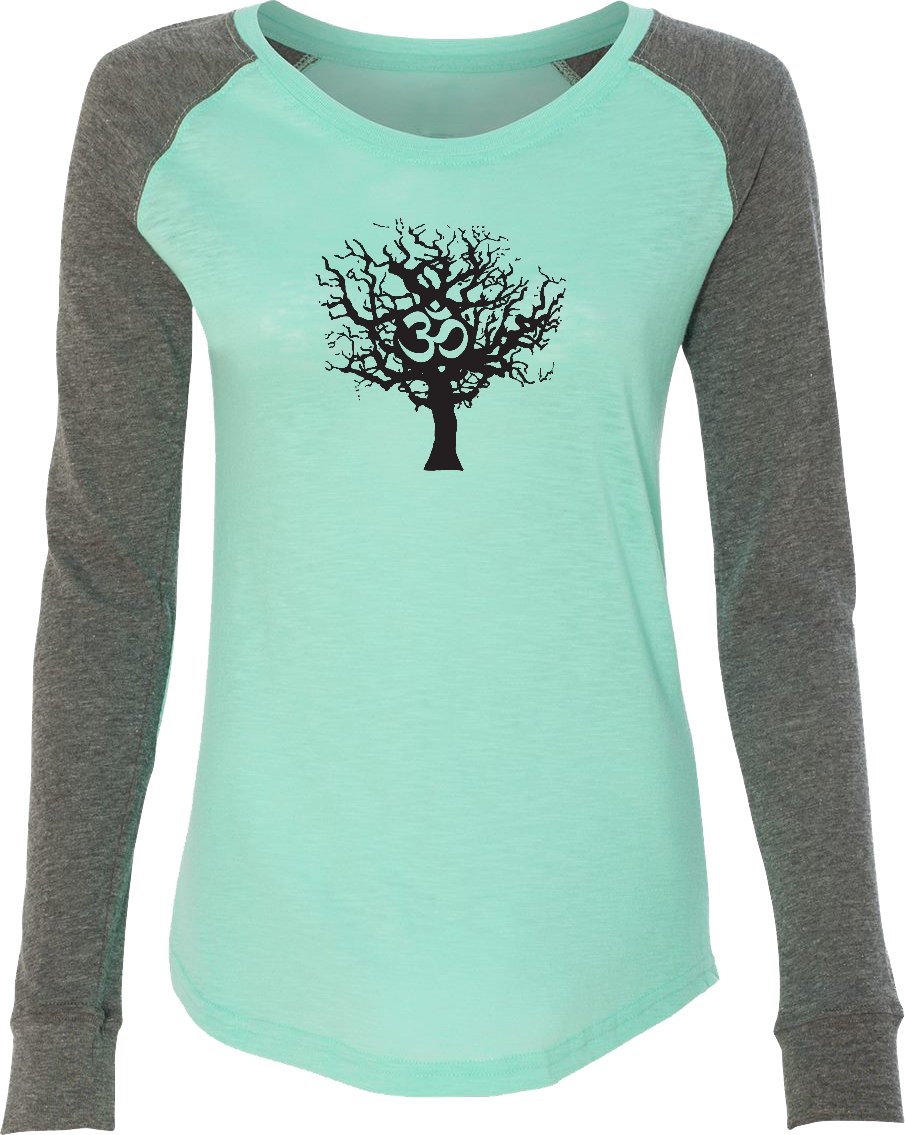 Tree of Life Yoga Tee Shirt - Black Preppy Patch Elbow Yoga Top for Women | Comfortable Workout Shirt for Yoga, Pilates & Gym