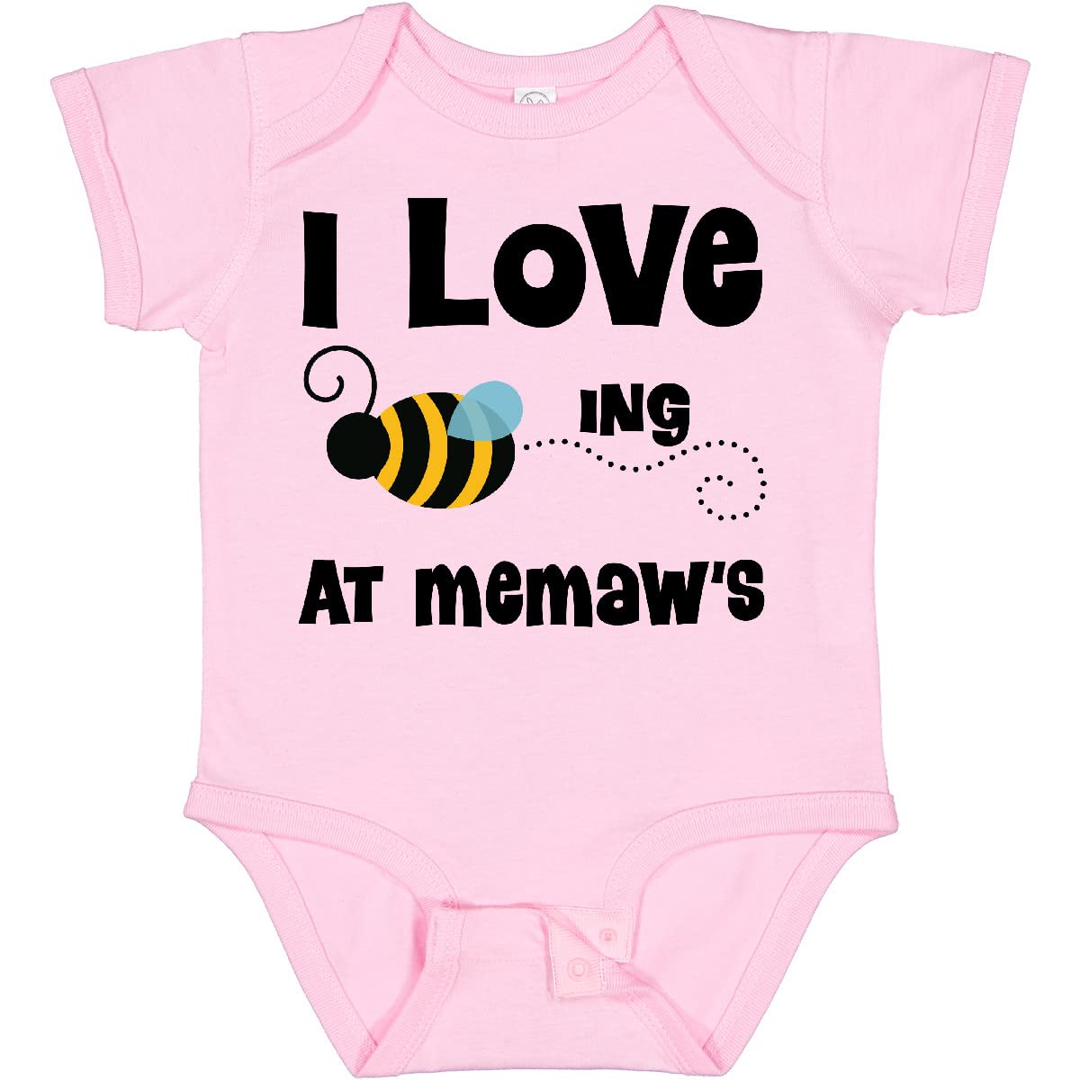Inktastic Memaw's House Bee Baby Bodysuit - Cute Honeybee Design Cotton Onesie for Newborns & Infants - Perfect for Family Photos, Baby Showers & Everyday Wear