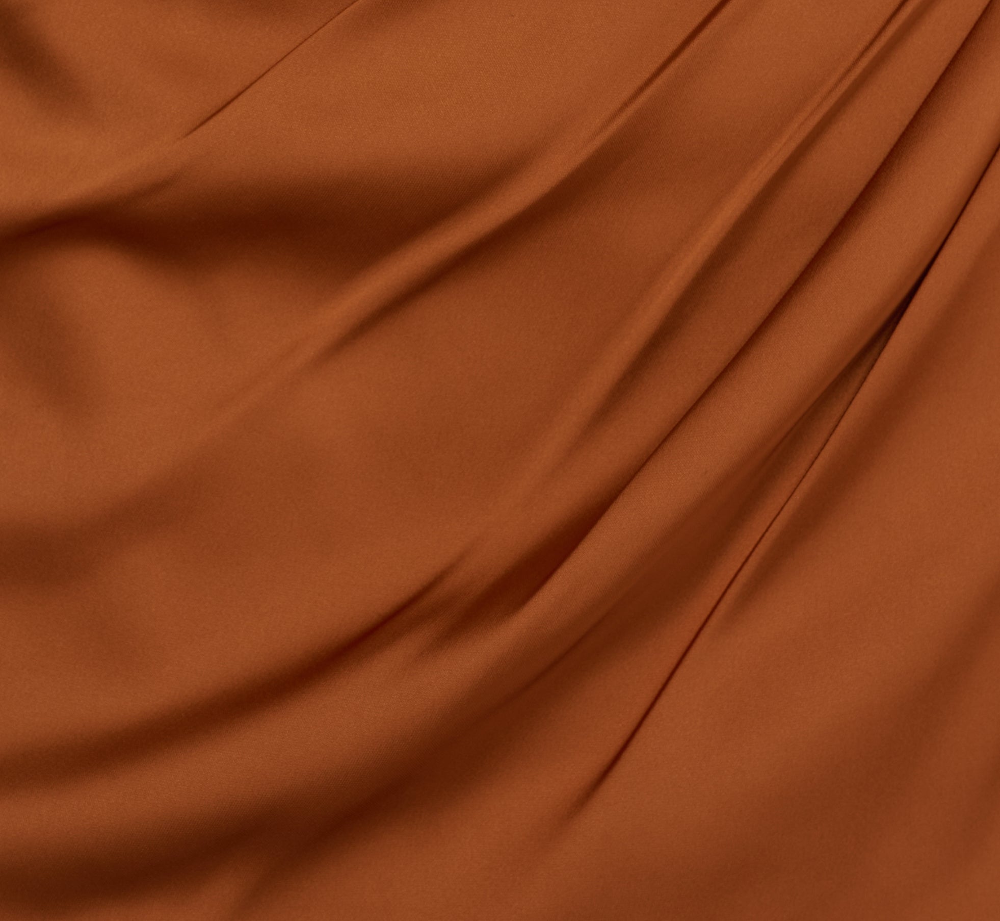 Elegant One Shoulder Ruched Satin Evening Gown in Cinnamon - Perfect for Prom, Cocktail Parties & Formal Events