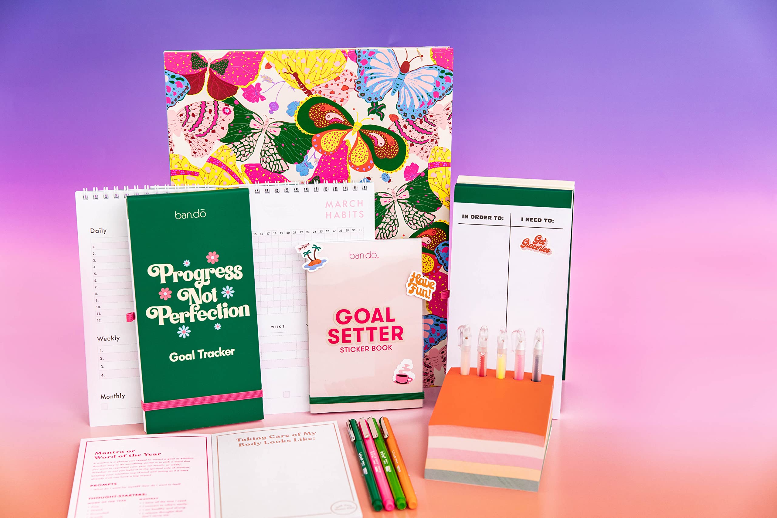 ban.do Goal Setting Sticker Book - 35 Colorful Fun Sticker Sheets for Journals, Planners & Scrapbooks | Positive Affirmation Stickers for Bullet Journaling, DIY Crafts & Gift Giving