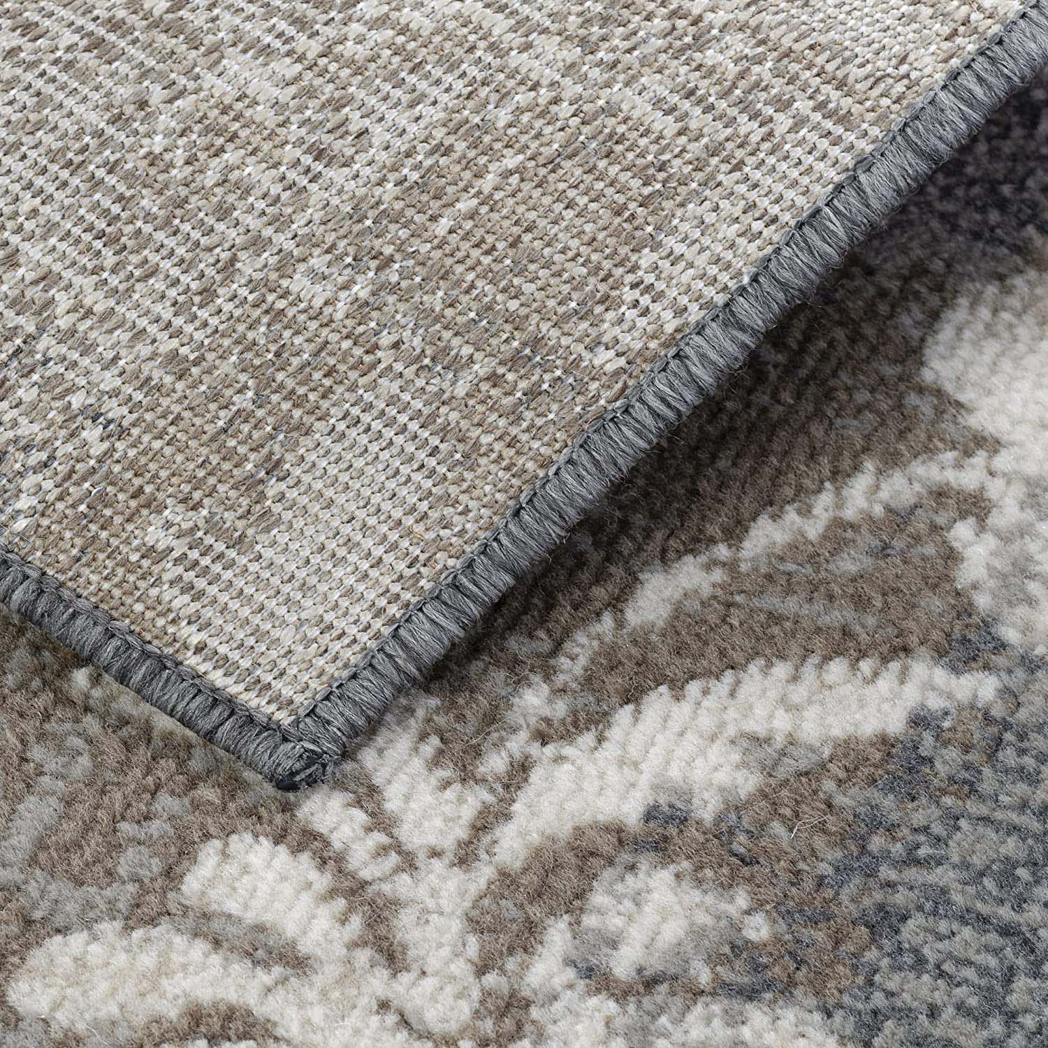 Stylish Pastiche Contemporary Floral Patchwork Area Rug - Non-Slip Indoor Runner for Living Room, Bedroom & Hallway Decor