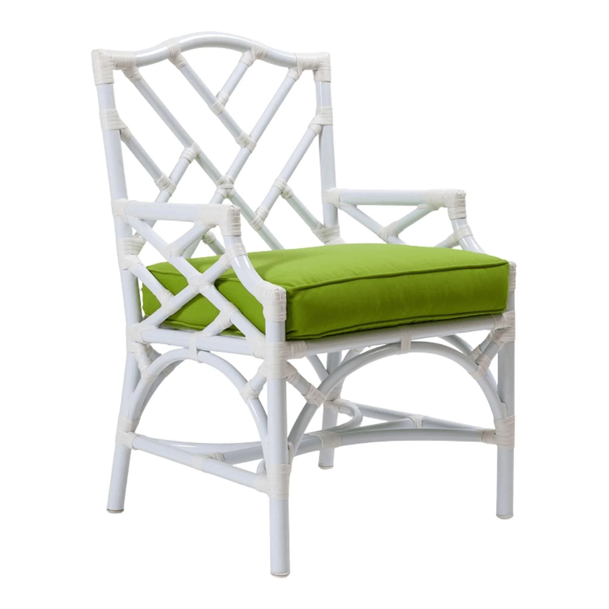 Chinese Chippendale Style Outdoor Dining Armchair - Weather-Resistant Patio Furniture for Garden, Poolside & Backyard Dining
