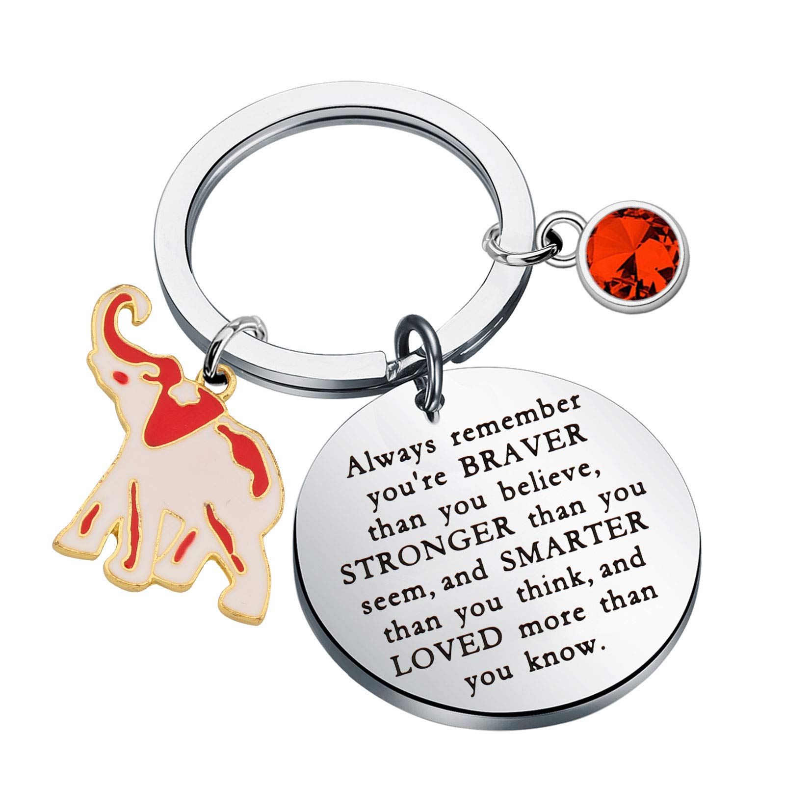 WSNANG Sorority Gift Keychain - Finer Women Greek Jewelry Braver Stronger Smarter Than You Think - Perfect for Sisterhood Gifts, Graduation Presents & Sorority Events