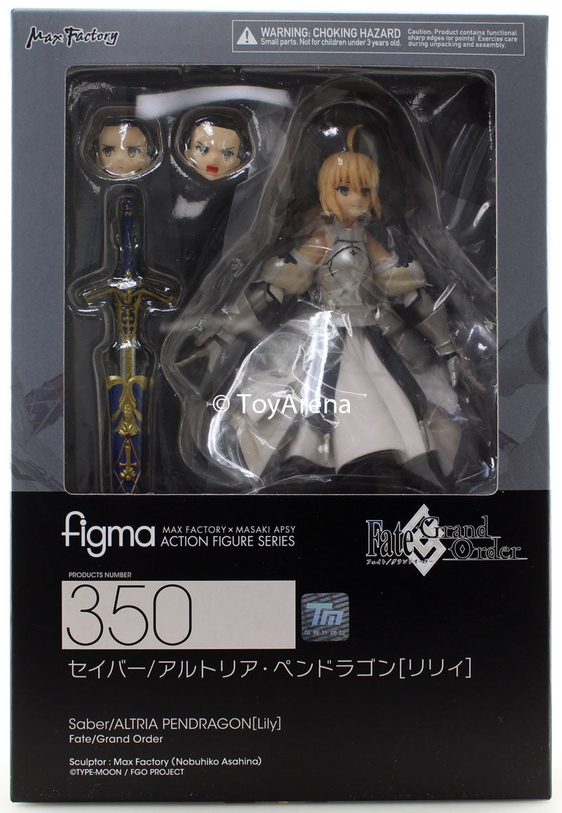 Figma #350 Saber/Altria Pendragon [Lily] Fate/Grand Order Action Figure - Anime Collectible for Display & Cosplay Inspiration