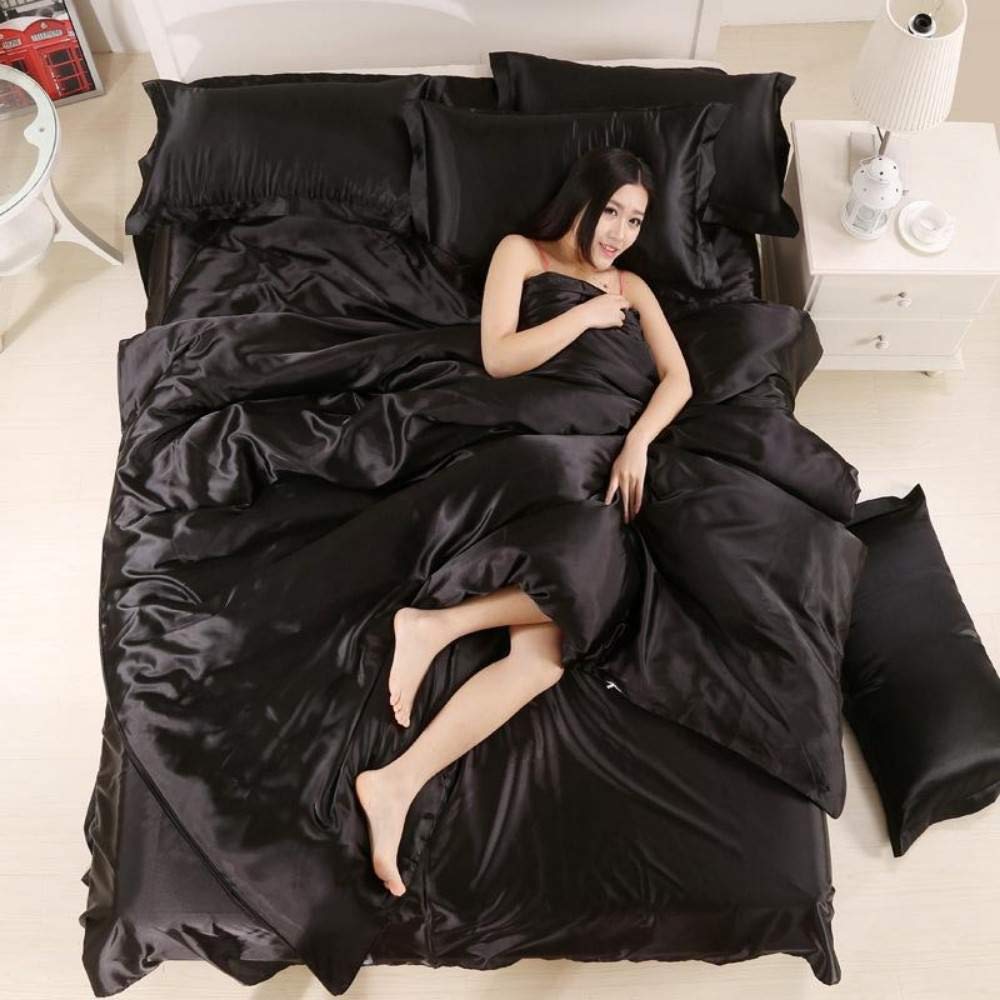 Premium 4-Piece Satin Bedding Set - Twin Size 19