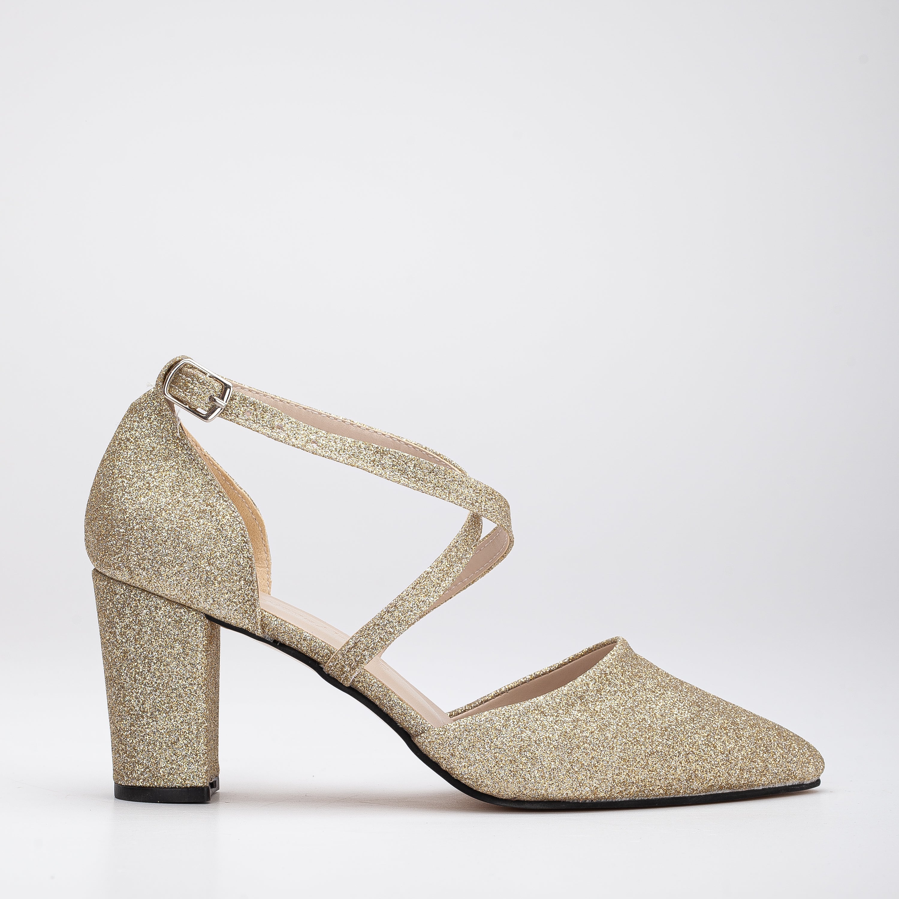 Elegant Gold Wedding Heels for Bride - Comfortable High Heel Shoes for Bridal Party, Prom, Evening Gala & Special Occasions