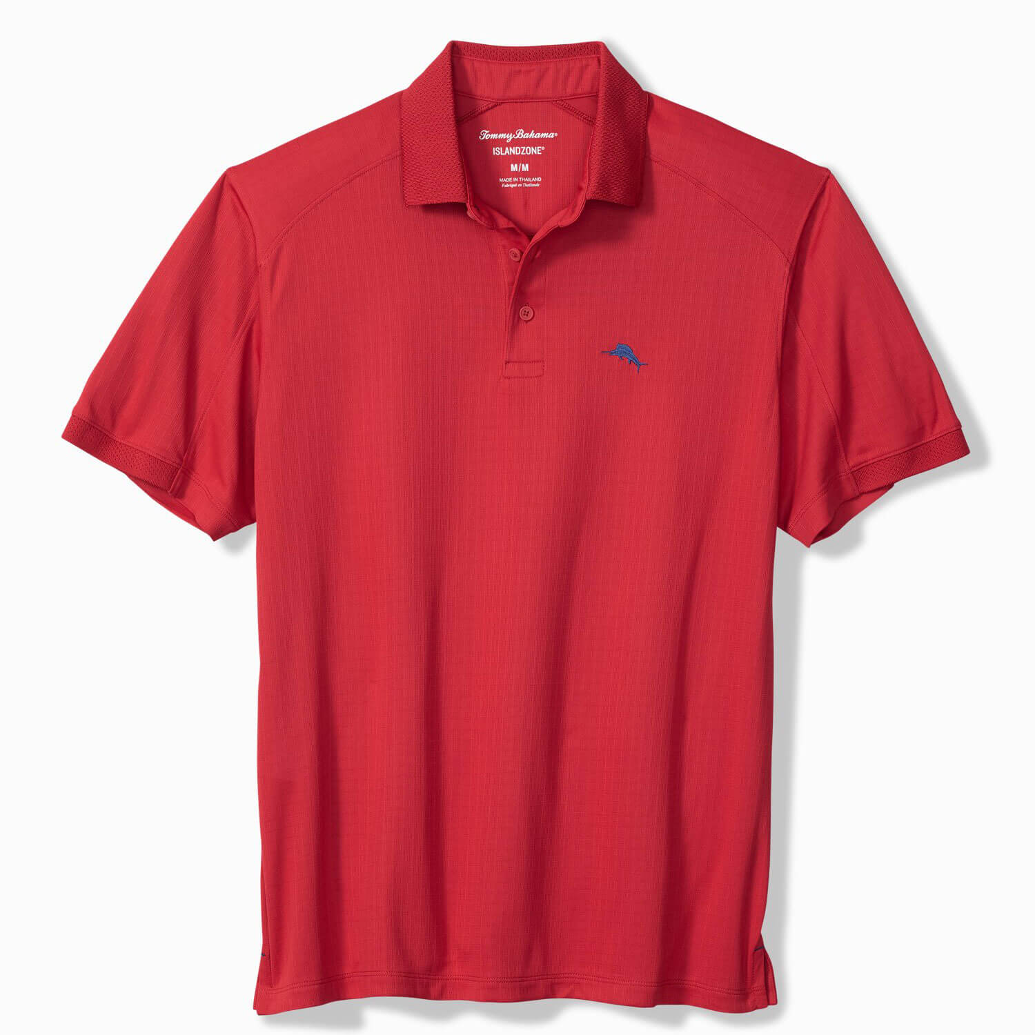 Tommy Bahama Men's IslandZone Tropic Driver Polo Shirt - Dark Havana | Breathable Short Sleeve Golf Shirt for Summer, Beach & Casual Wear