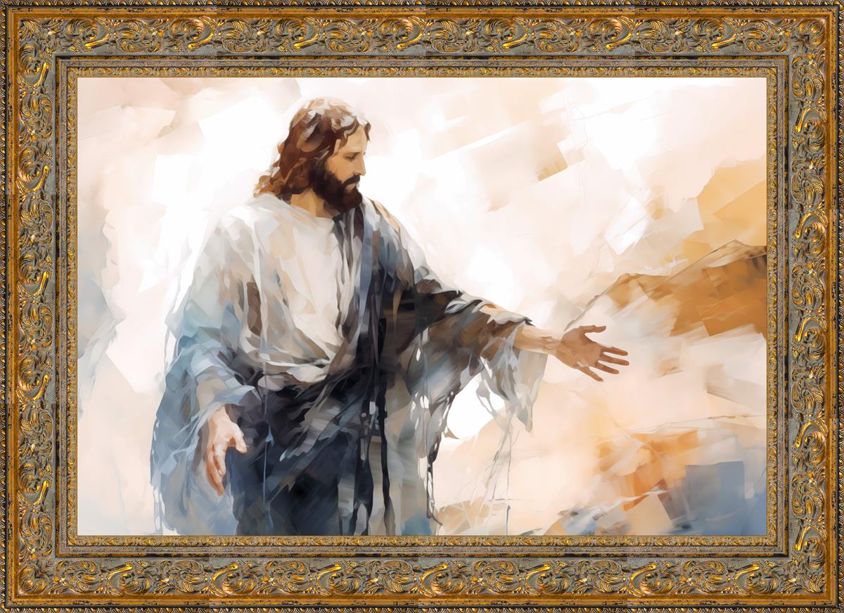 Come Unto Me By Gabriel Heaton - Inspirational Christian Wall Art for Home & Church Decor | Perfect for Living Room, Bedroom & Office