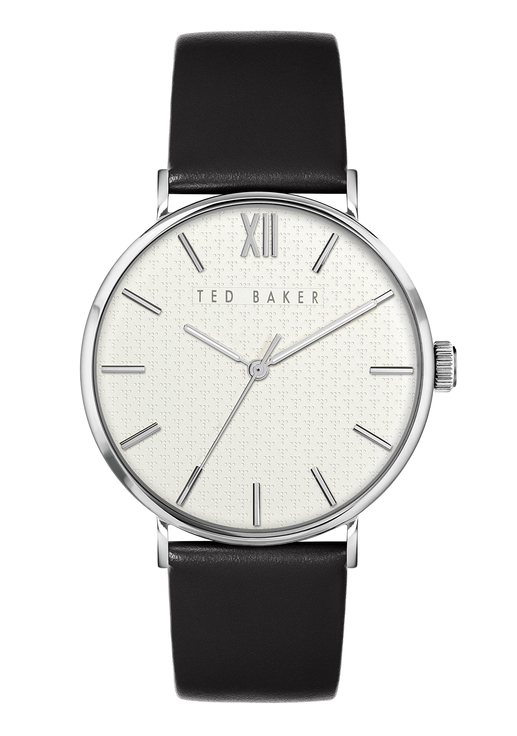Ted Baker Men's Black Leather Watch - Stylish & Elegant for Daily Wear