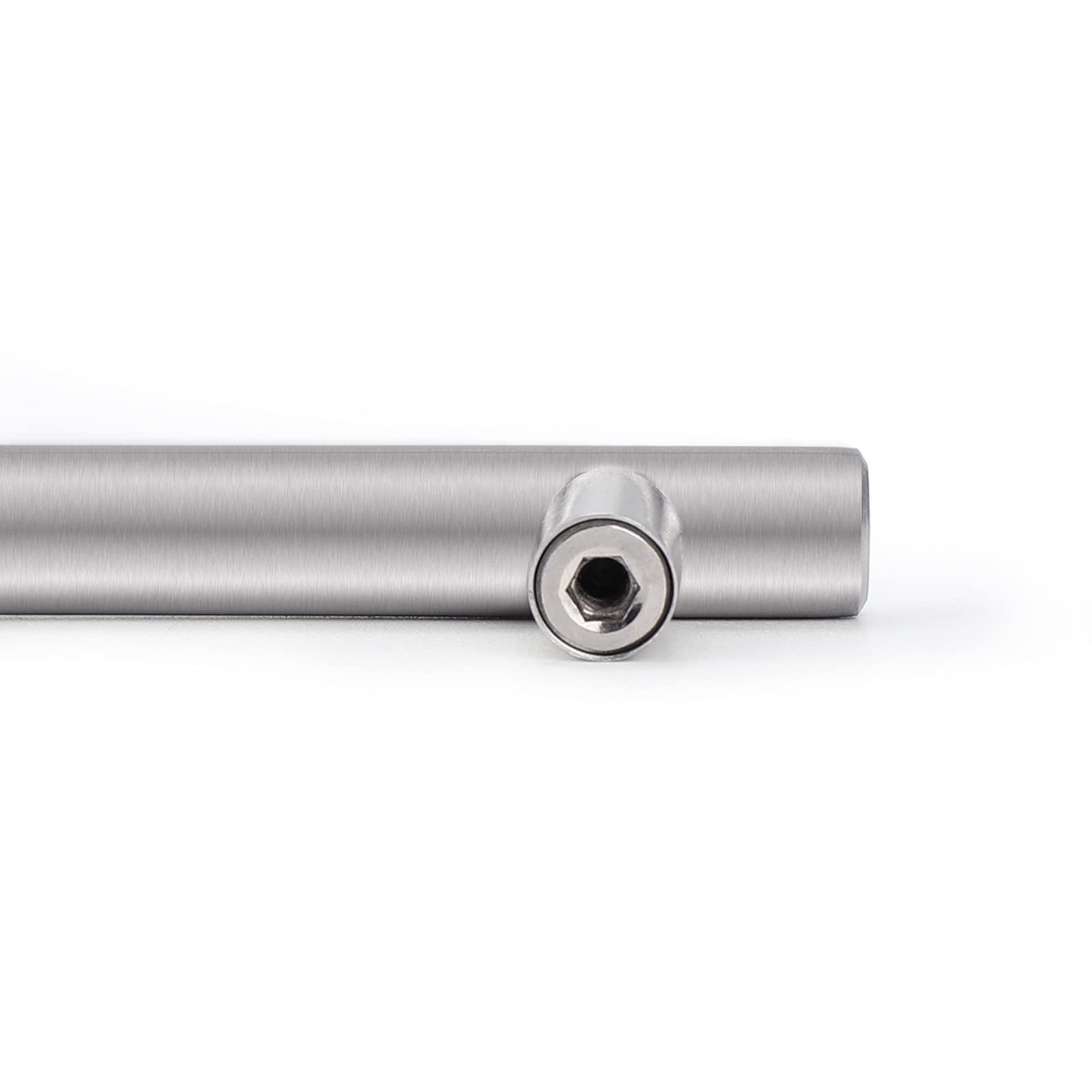 **30 Pack 3 Inch Hole Centers Brushed Nickel Cabinet Handles - Stainless Steel Euro T-Bar Pulls for Kitchen Cabinets, Drawers & Dressers (5 Inch Total Length) - Perfect for Modern Home & Office Furniture Hardware**