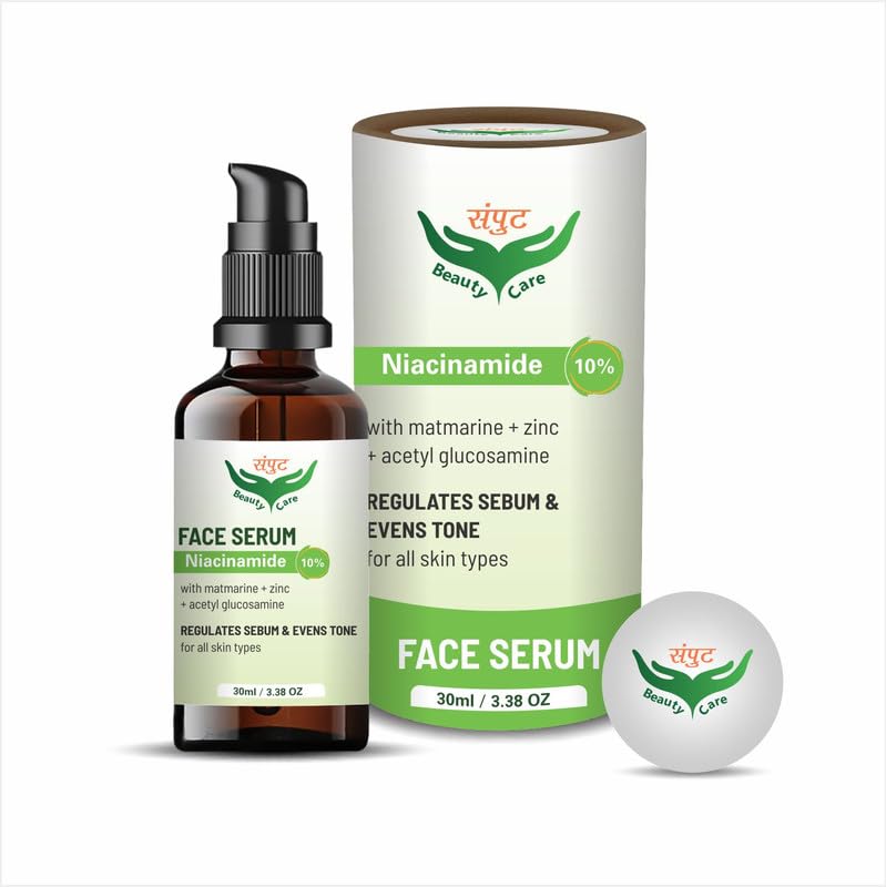 Niacinamide 10% Face Serum for Oily & Acne-Prone Skin - SAMPUT BEAUTY CARE Oil Control, Brightening & Pore Minimizing Treatment - 30ml (1 Pack) - Perfect for Daily Skincare Routine & Nighttime Use