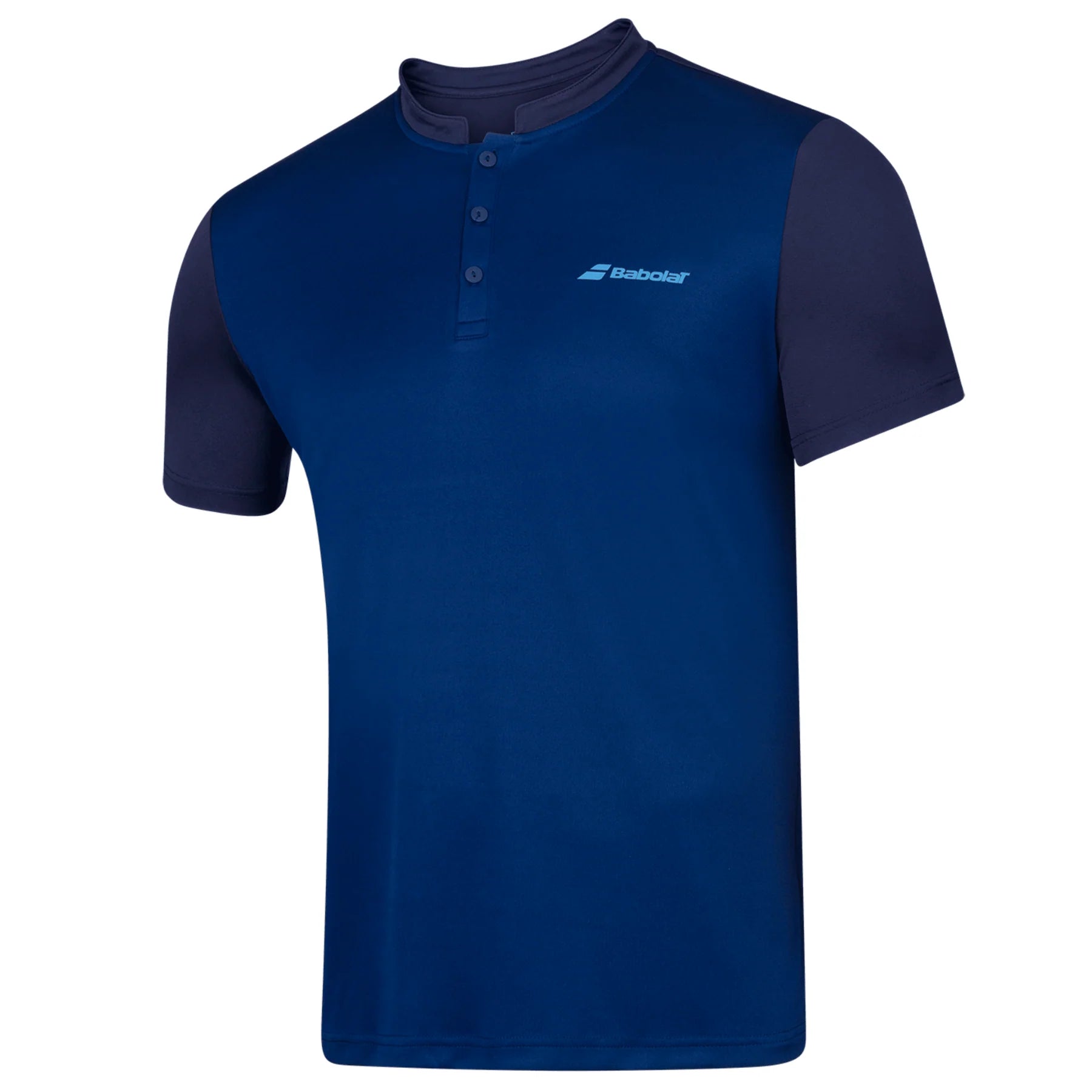 Babolat Play Polo Men's Tennis Shirt - Moisture Wicking Performance Tee in Estate Blue for Casual & Sports Wear