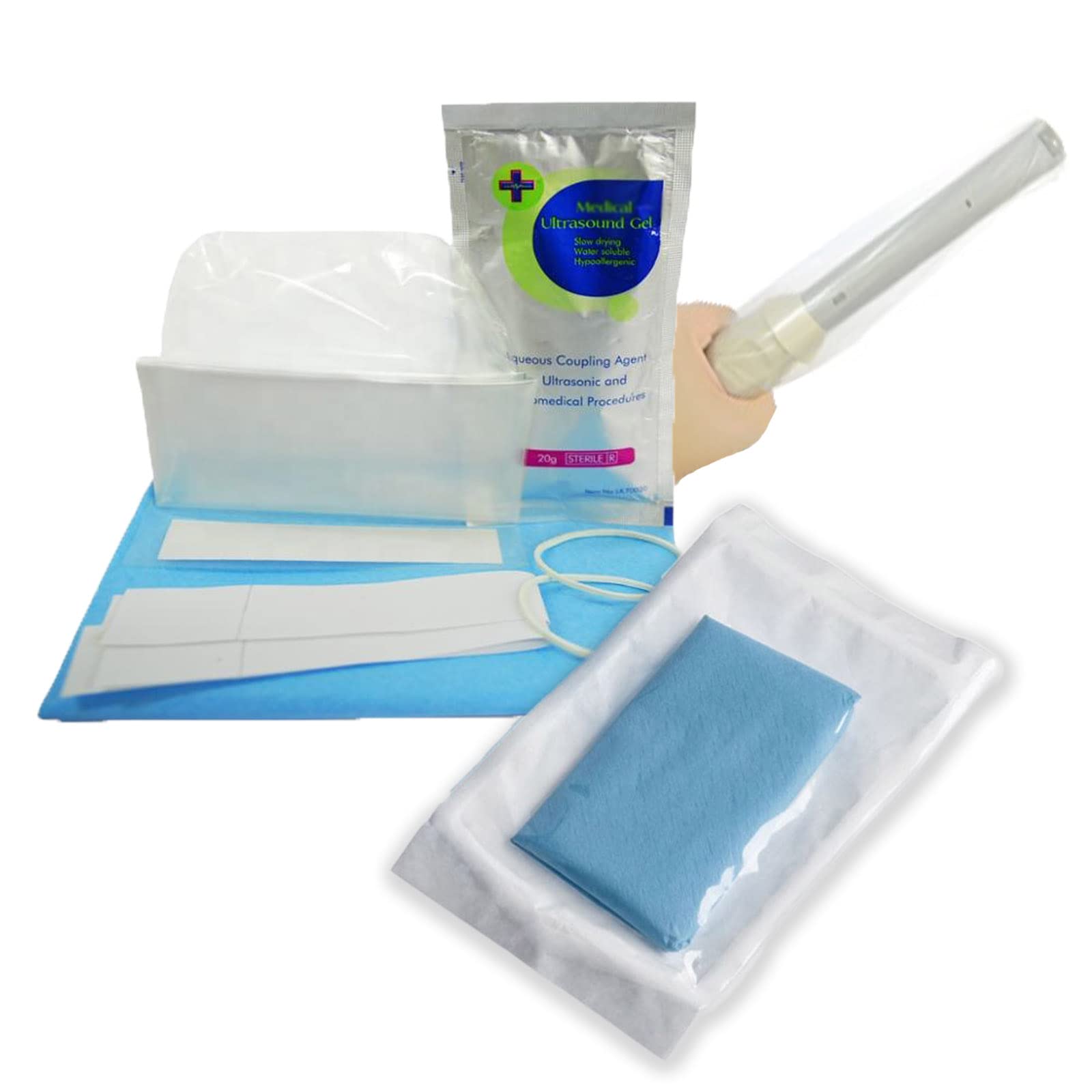 **Disposable Ultrasound Probe Cover - Latex-Free Sterile Transducer Protector (6