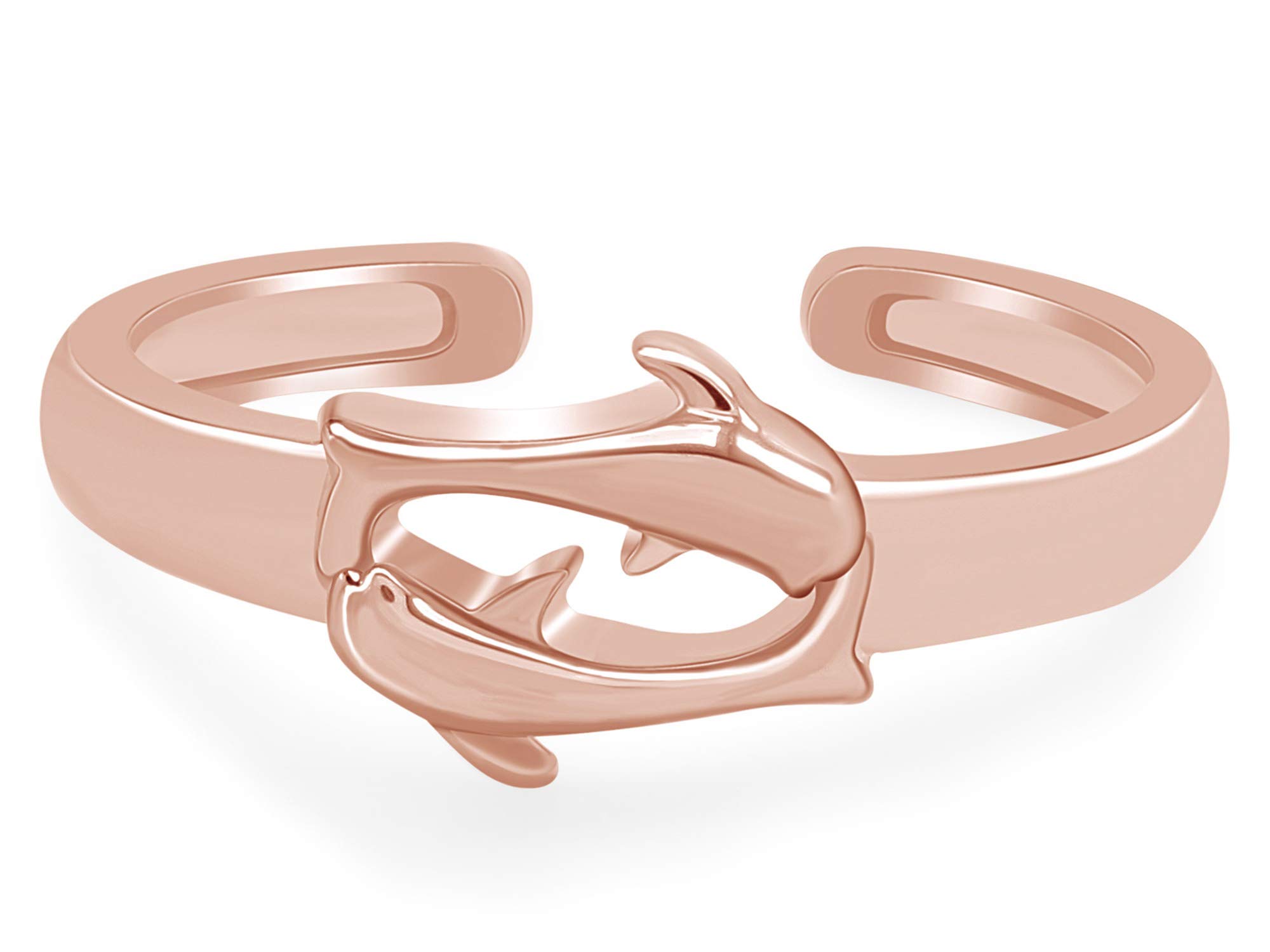 14K Gold Over Sterling Silver Adjustable Toe Ring for Women - Elegant Beach Wedding Jewelry, Summer Sandals Accessory, Pedicure Showcase