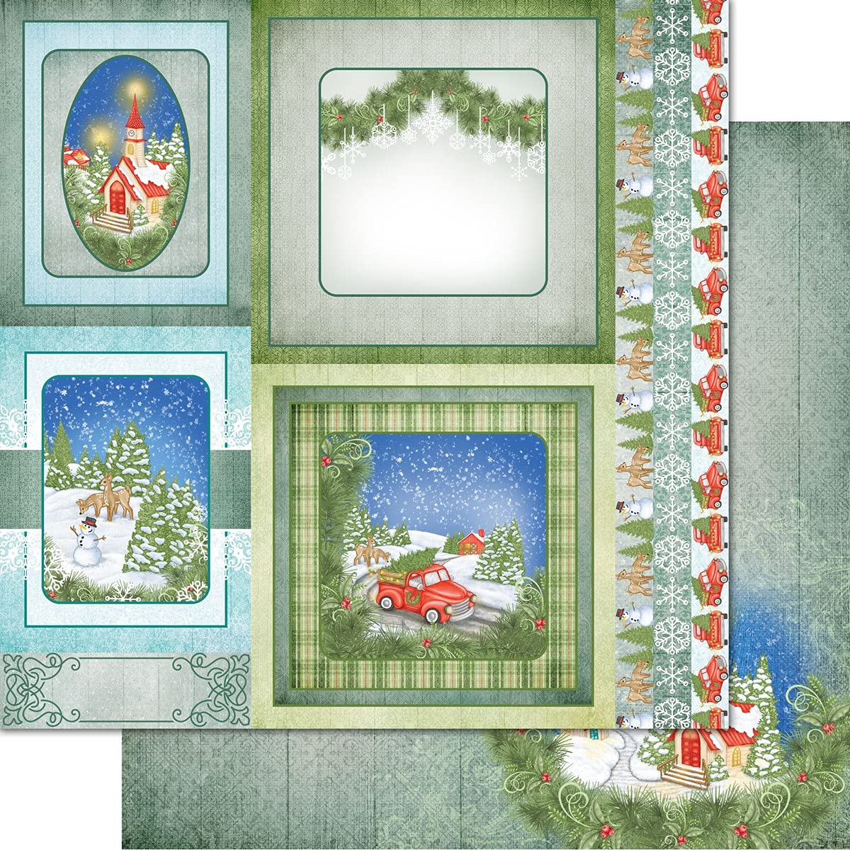 Heartfelt Creations Heartfelt Paper Collection - Home for The Holidays Scrapbooking & Card Making Supplies | Perfect for DIY Holiday Cards, Home Decor, and Gift Wrapping