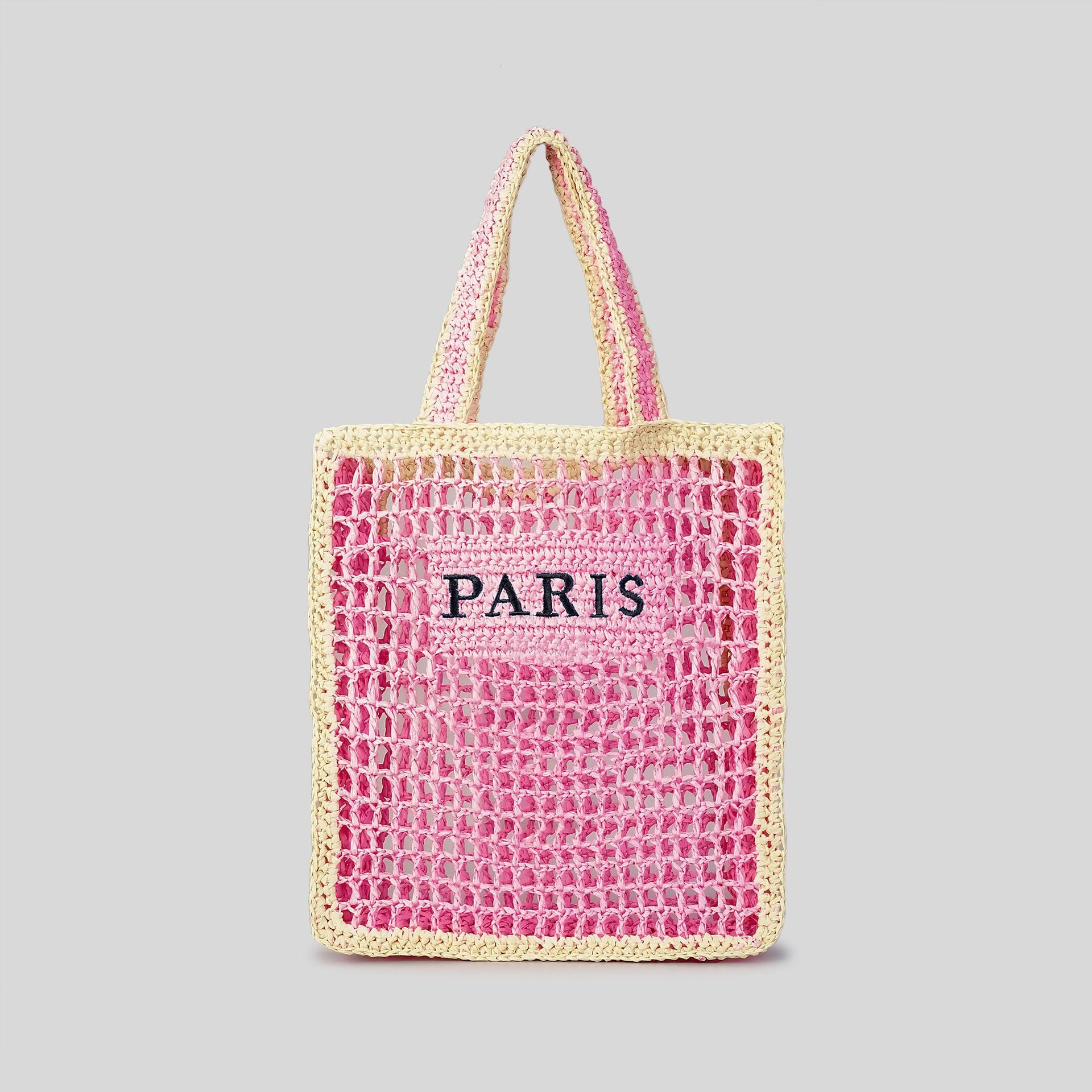 Stylish Women's Striped Straw Handbags - Trendy Summer Beach Tote for Vacation, Shopping & Outdoor Activities