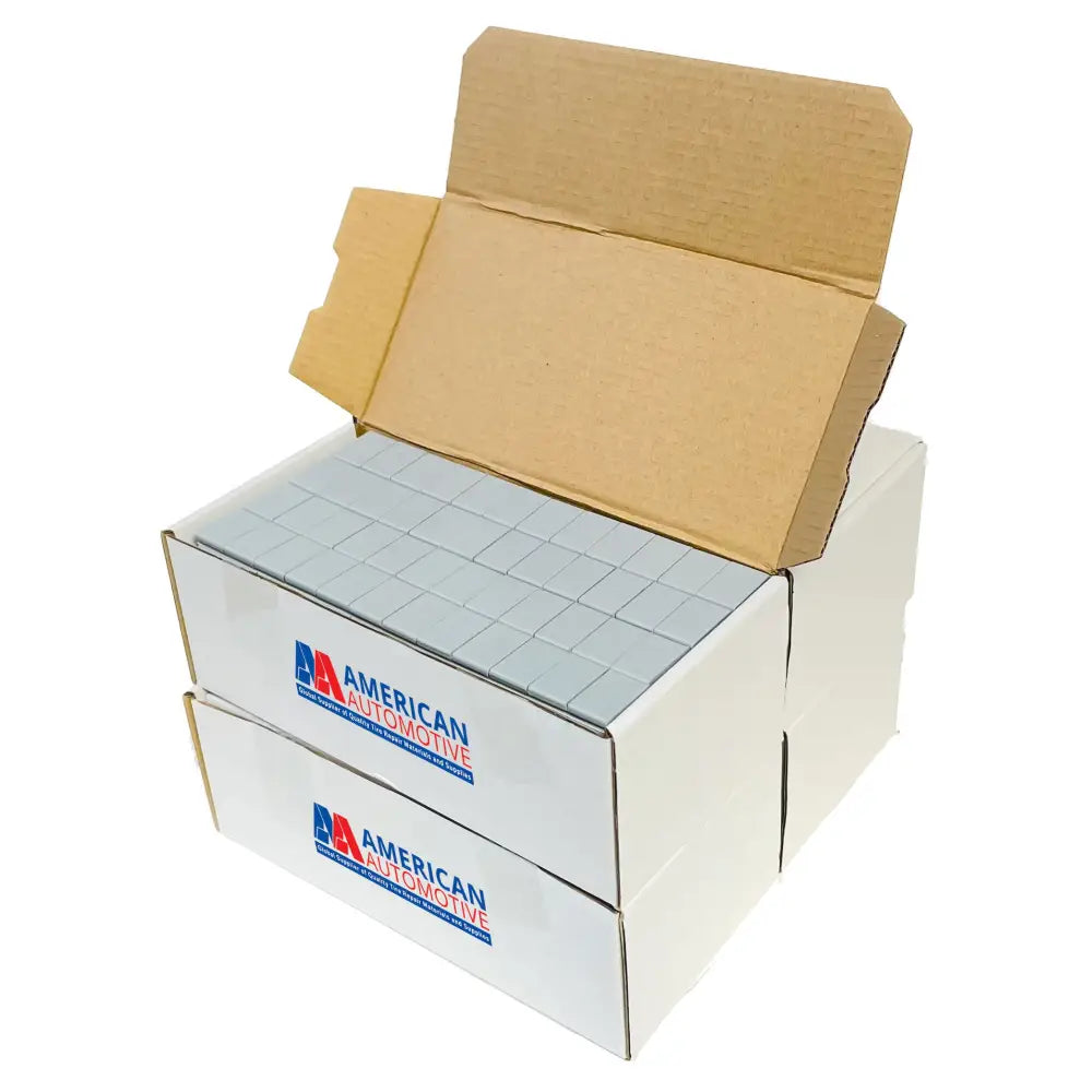 AA 4 Boxes of 0.25 oz Grey Adhesive Wheel Weights (2,304 Steel Pieces) - Perfect for Tire Balancing, Auto Repair & Wheel Alignment