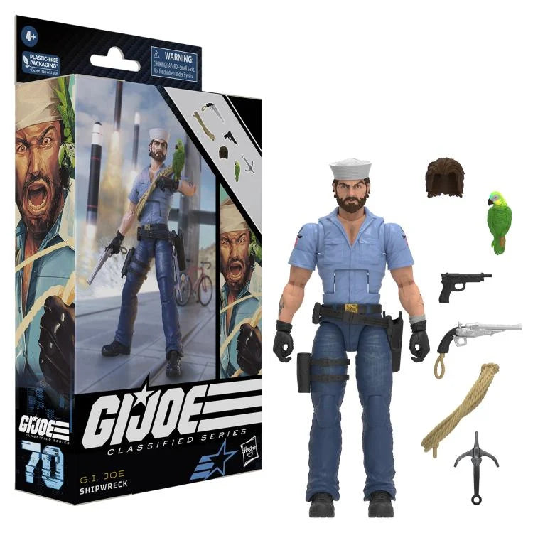 G.I. Joe Classified Series Shipwreck Action Figure - 6-Inch Collectible Military Toy with Accessories for Display & Play | Perfect for Fans, Collectors & Kids Battles