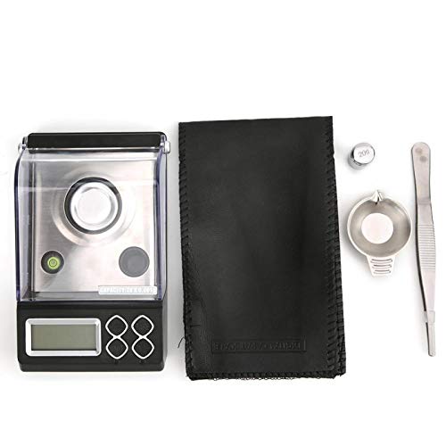 Precision Milligram Scale 0.001g - Digital Mini Jewelry & Food Scale for Powder, Spices, Herbs (30g Capacity) | Perfect for Kitchen, Lab, Pharmacy & Jewelry Making