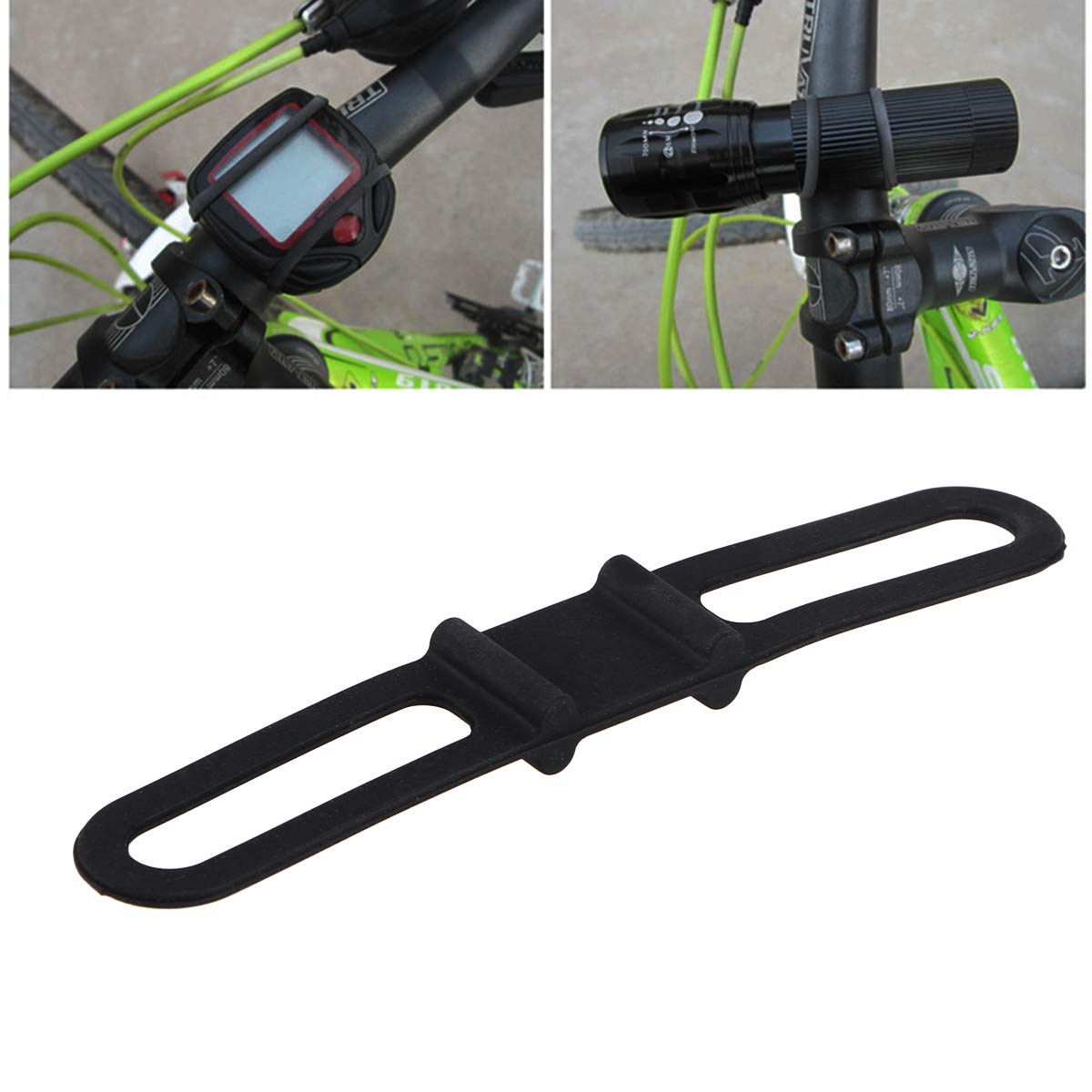 LIOOBO 5-Piece Bike Tire Repair Kit with Silicone Bandages - Universal Road, Mountain & Folding Bike Accessories - Durable Elastic Holder for Cycling Essentials - Perfect for On-the-Go Repairs & Emergency Bike Maintenance