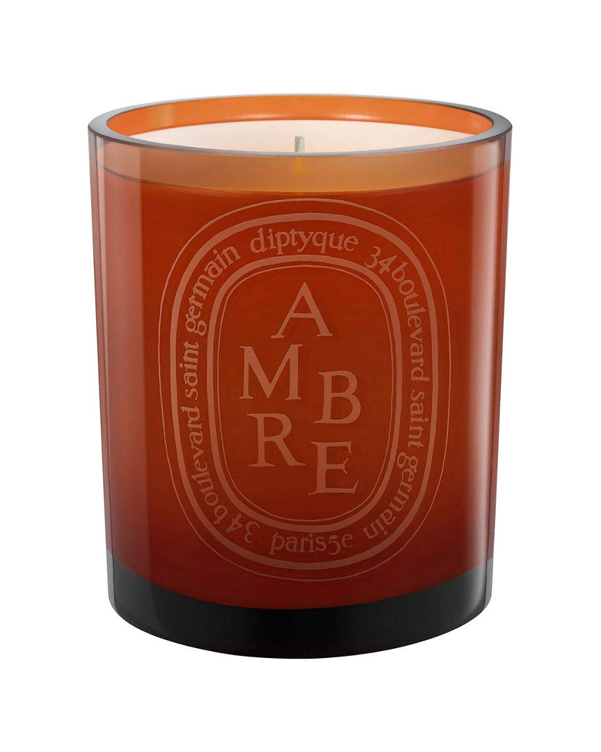 Diptyque Ambre Scented Candle 10.2 oz - Luxury Amber Fragrance Home Decor for Living Room, Bedroom & Bathroom - Perfect for Relaxation, Romantic Dinners & Spa Nights (187856)