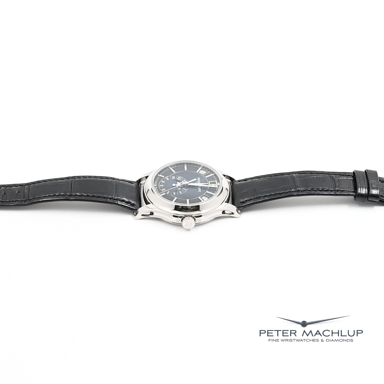 Patek Philippe Annual Calendar Moonphase Watch - Luxury Automatic Men's Timepiece with Date & Moon Phase Display - Perfect for Business, Formal Events & Collectors