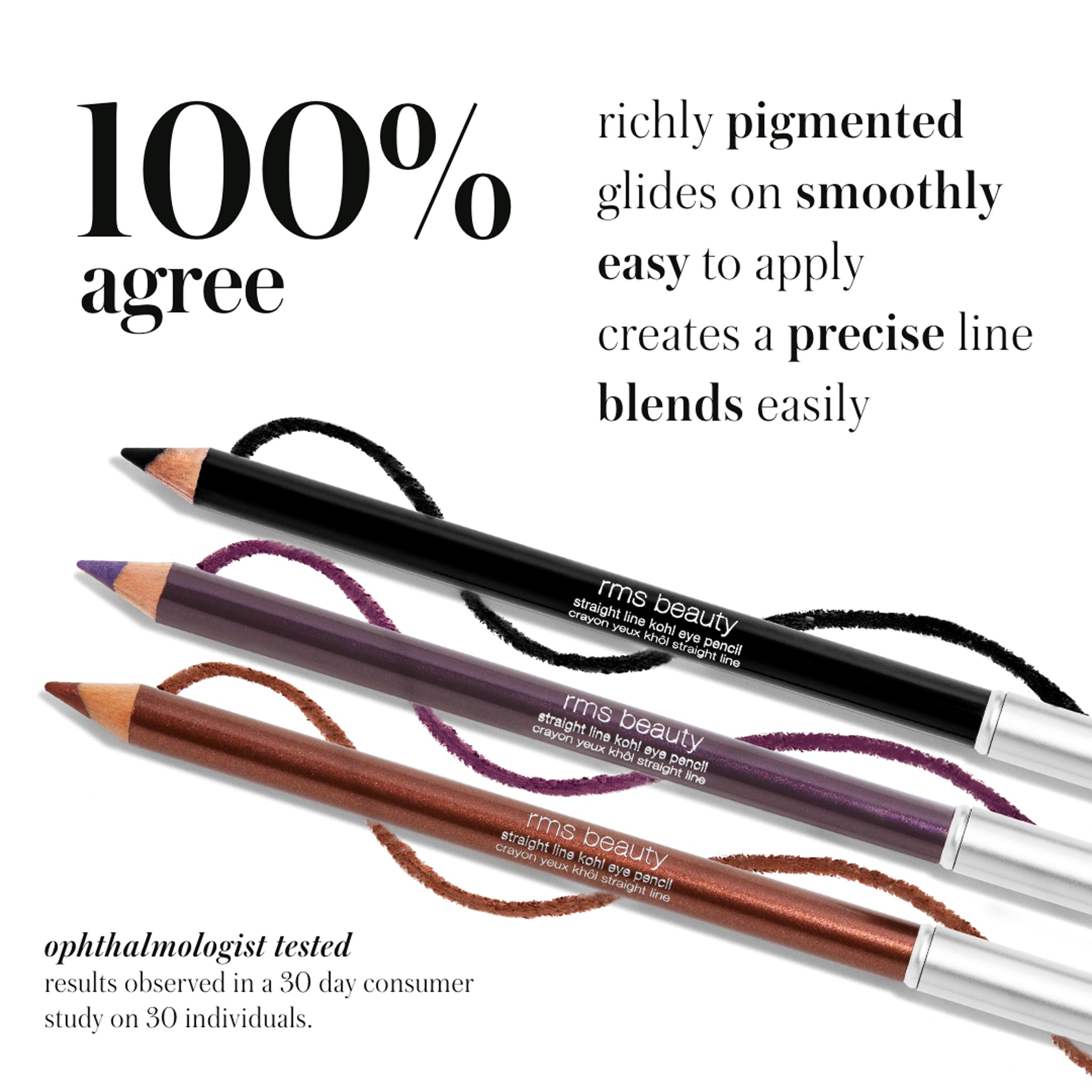 Long-Lasting Straight Line Kohl Eyeliner Pencil - Smudge-Proof & Waterproof for Precise Eye Definition - Perfect for Everyday Makeup, Winged Liner & Dramatic Eye Looks