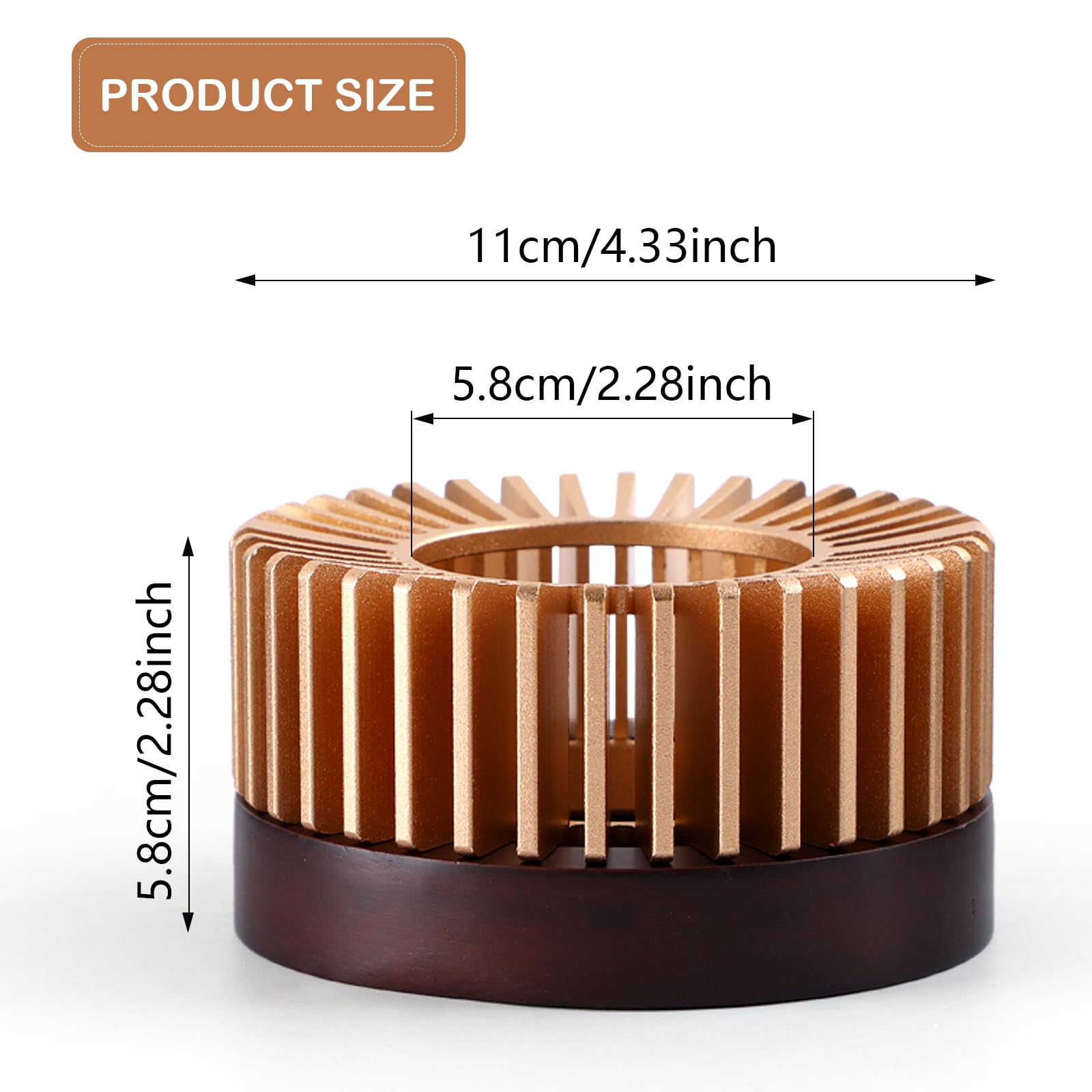 Portable Aluminum Teapot Warmer & Candle Holder - Tea, Coffee & Milk Heater for Camping, Travel, Home & Office Use - Ideal for Tea Lovers & Outdoor Enthusiasts