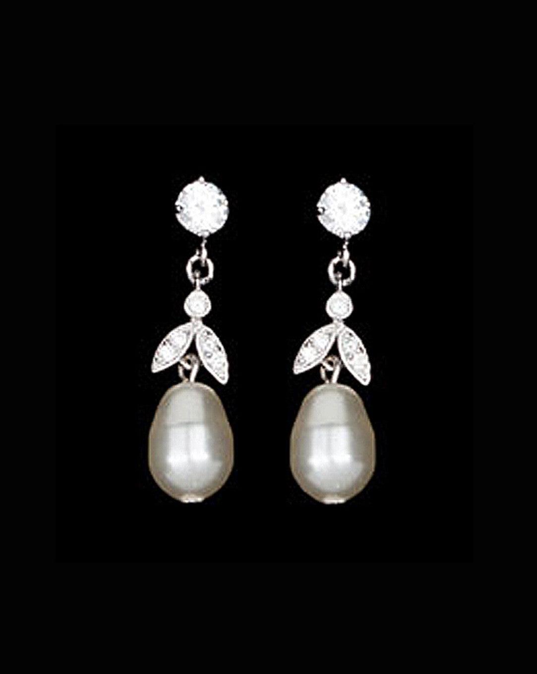 Elegant Bridal Pearl Earrings by Stephanie Browne - Perfect for Weddings, Prom & Special Occasions