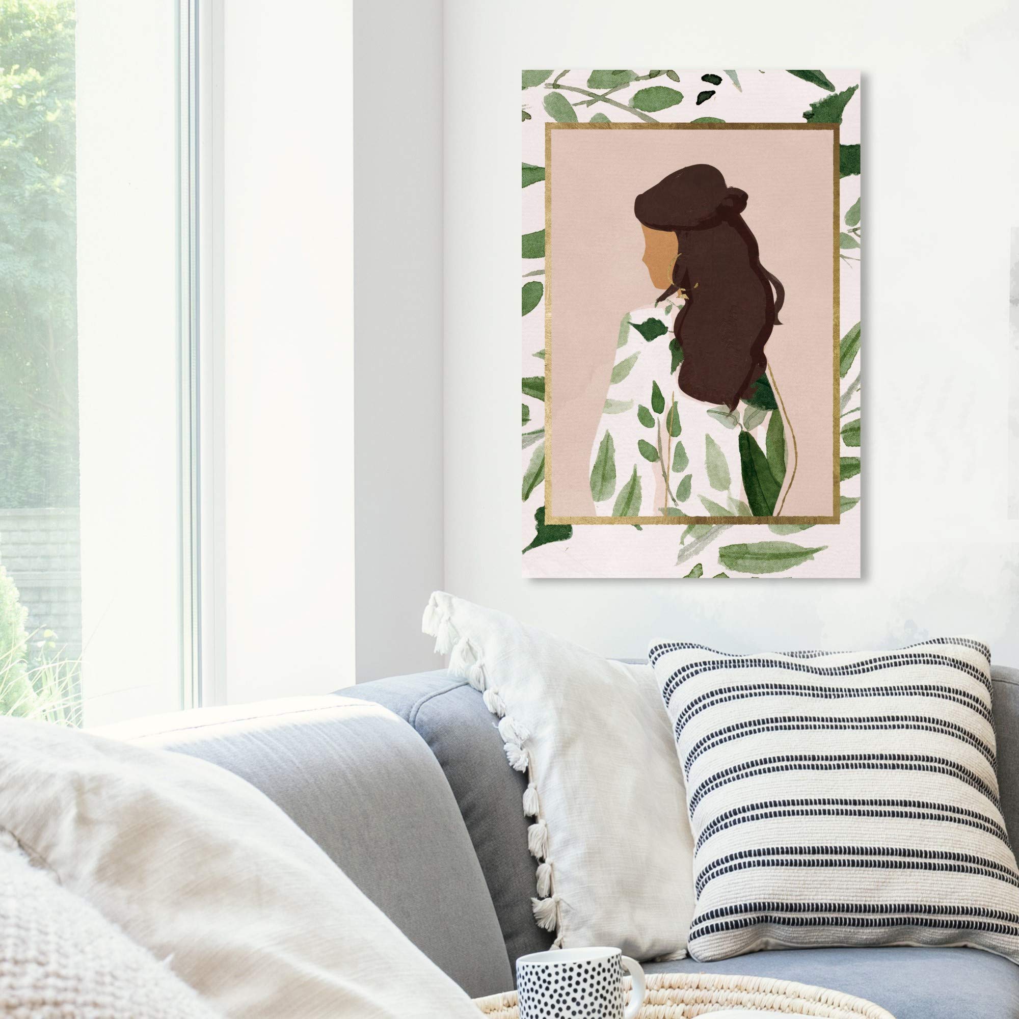 Wynwood Studio Fashion & Glam Wall Art Canvas Print - 'Palette of Foliage Vertical' Hairstyle Home Decor - 20