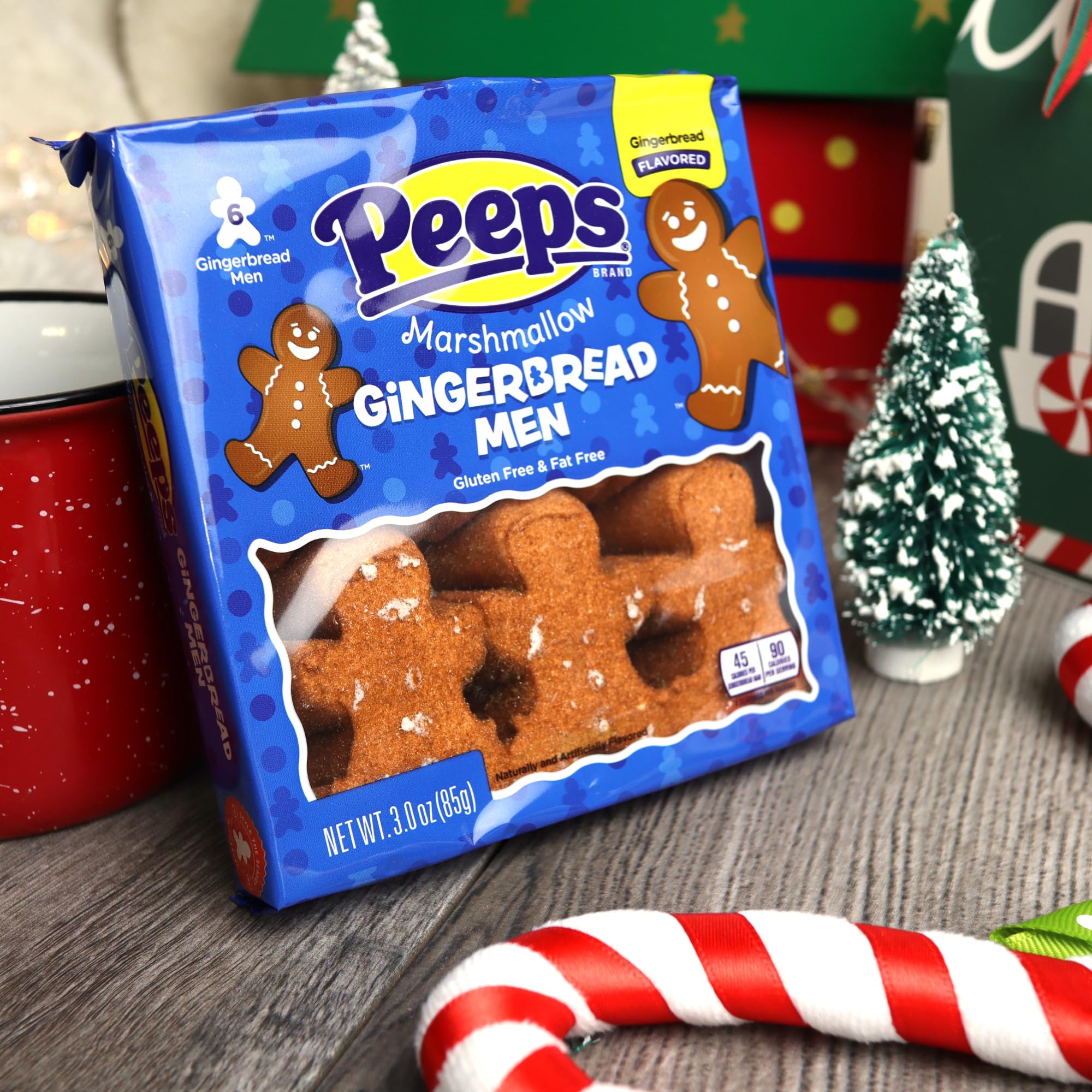 Needzo Sugar Coated Marshmallow Christmas Candy - Festive Snowman & Gingerbread Man Shaped Treats - Holiday Stocking Stuffers for Kids & Adults - Perfect for Xmas Parties, Gift Exchanges & Dessert Tables (2 Packs, 12 Pieces)