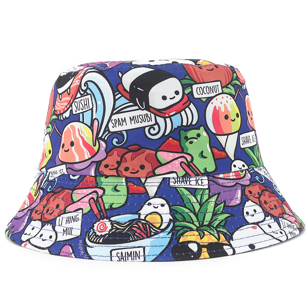 Kids Bucket Hat - Hawaii Blue Sun Protection Hat for Boys & Girls | Beach, Park & Outdoor Activities