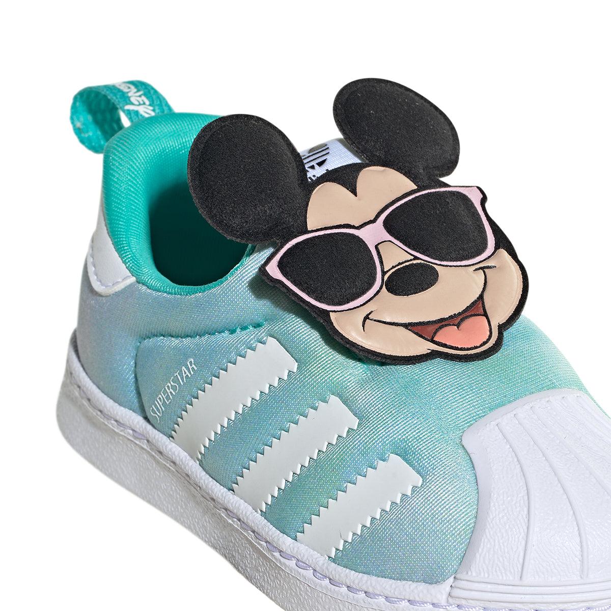 Disney Toddler's Superstar 360 'Mickey' Sneakers - Cute Mickey Mouse Shoes for Kids, Lightweight & Comfortable for Playtime, School & Daily Wear