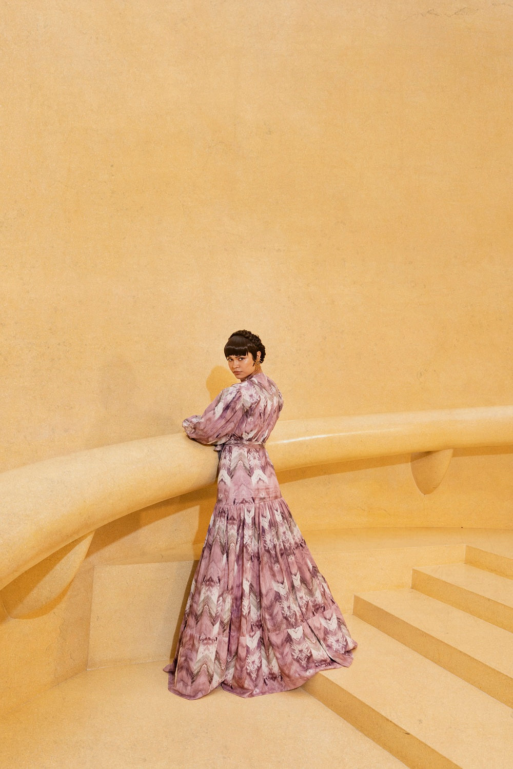 Lilac Floral Print Wrap Dress with Side Slit & Adjustable Belt - Perfect for Summer Weddings, Parties, and Casual Outings
