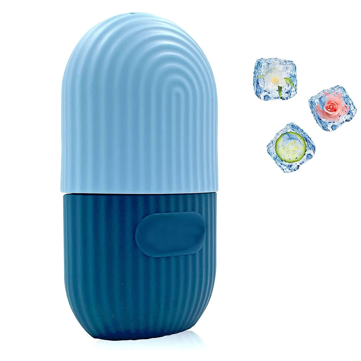 Face Ice Roller for Puffiness Relief & Cooling Massage - Blue (Pack of 1) | Reduce Eye Bags & Soothe Skin | Perfect for Morning Routine & Post-Workout Recovery