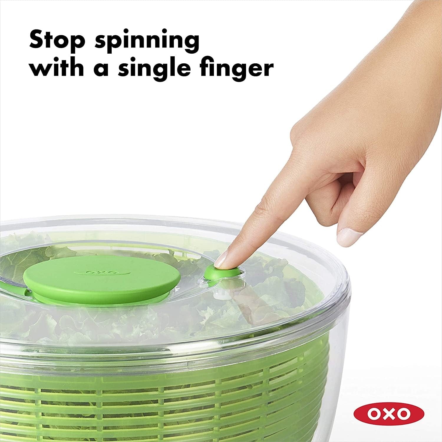 OXO Good Grips Salad Spinner - Large 5.2 Quart Kitchen Essential for Fresh Greens, Herbs & Vegetables | Perfect for Prepping Salads, Washing Produce & Healthy Meal Prep