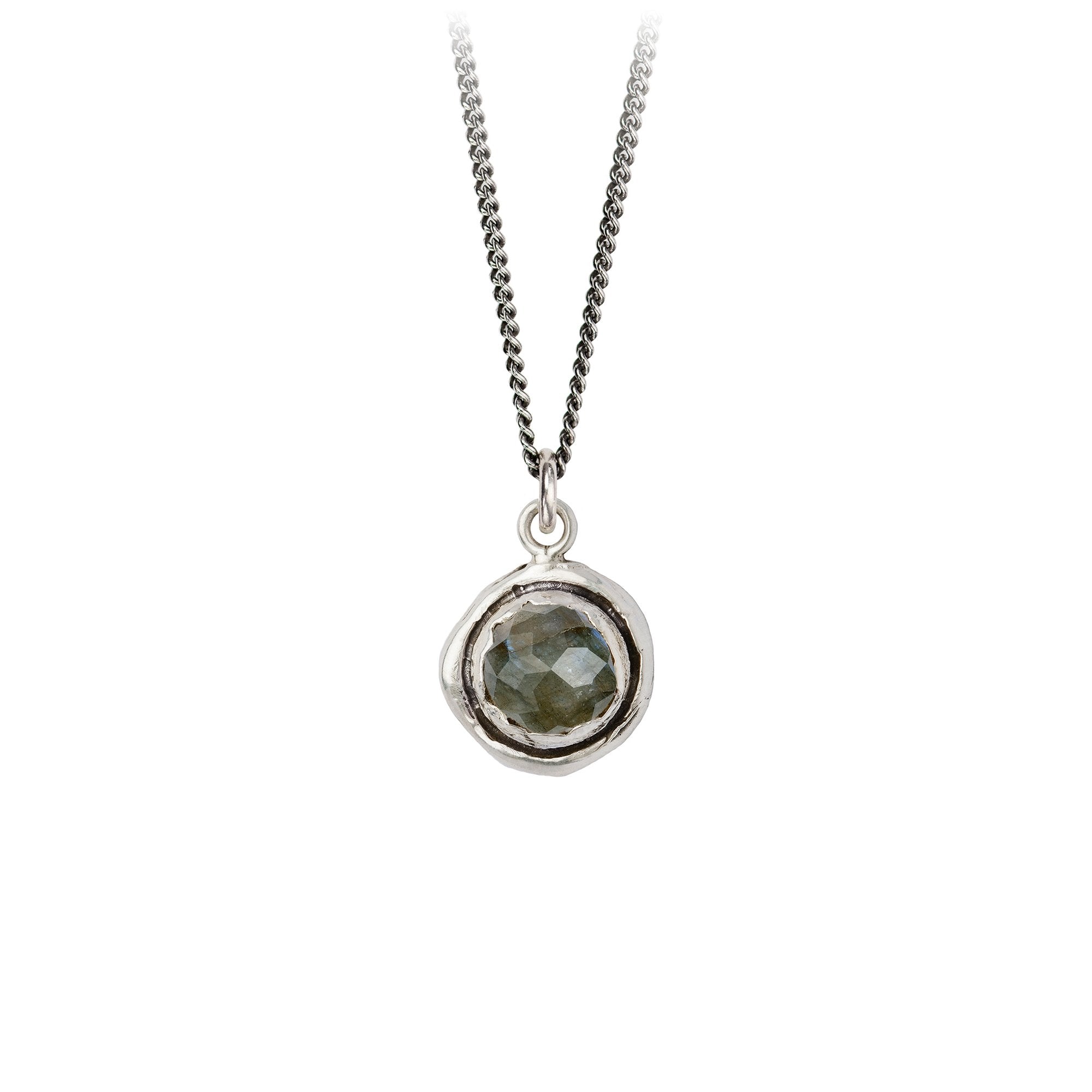 Faceted Stone Talisman Necklace - Natural Gemstone Pendant for Protection & Good Luck - Perfect for Spiritual Healing, Meditation & Energy Balancing